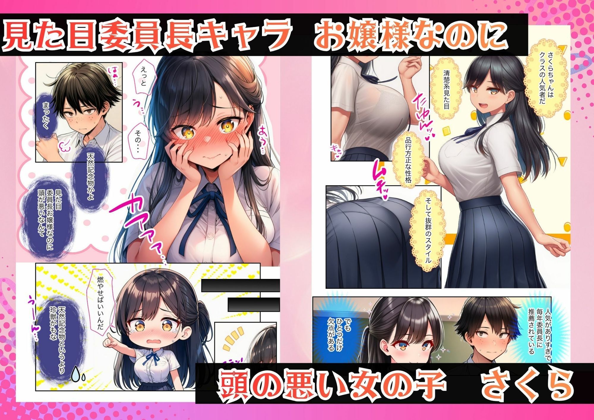 清楚で頭が悪くてエロマンガ大好きな彼女 - サンプル画像 1