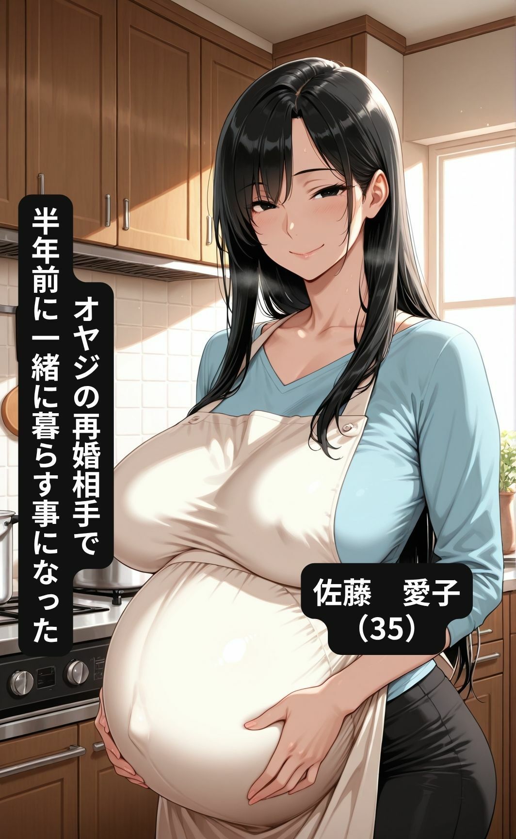 淫乱妊婦の義母がオナニーしていたので俺の奴●にすることにした - サンプル画像 1