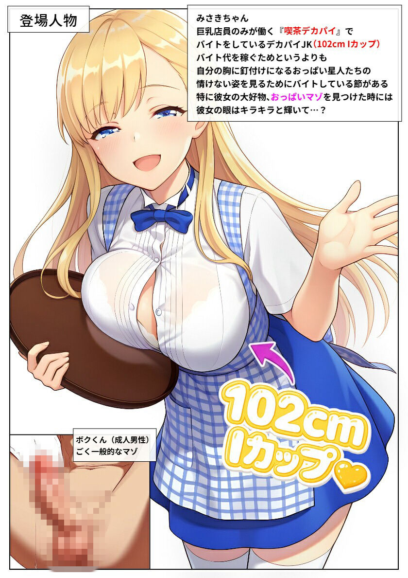 喫茶デカパイには裏オプがある - サンプル画像 1
