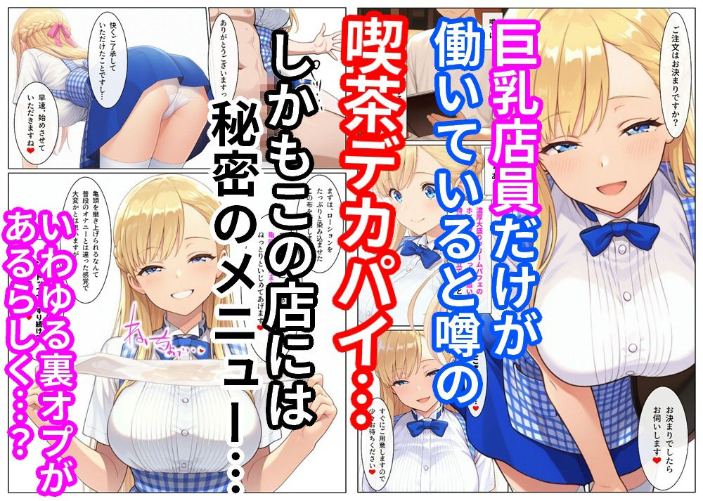 喫茶デカパイには裏オプがある - サンプル画像 2