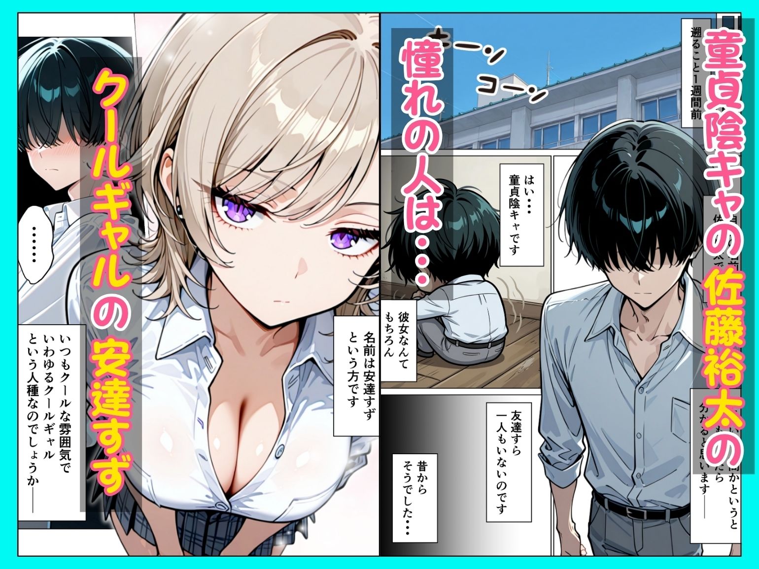 童貞陰キャの僕がクールギャルとマジックミラー車で生ハメセックスした話 - サンプル画像 1