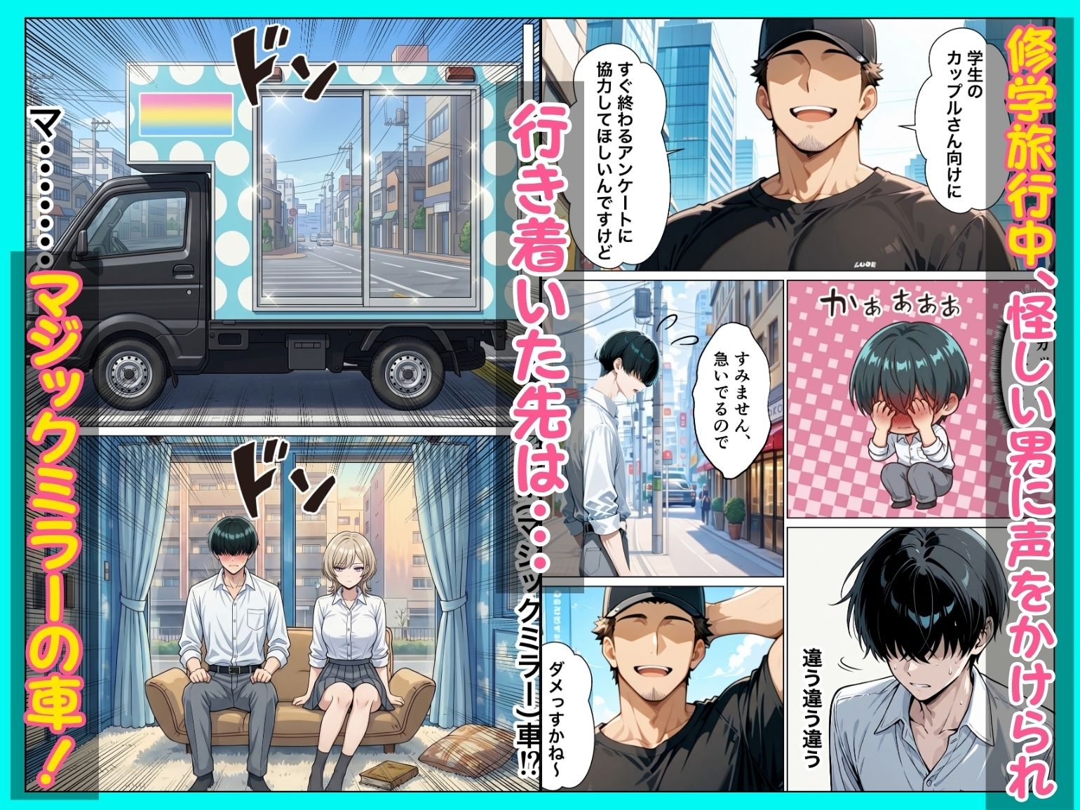童貞陰キャの僕がクールギャルとマジックミラー車で生ハメセックスした話 - サンプル画像 2