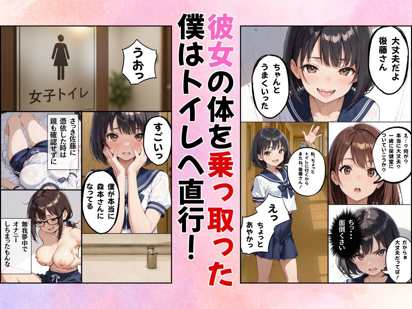 クラスのアイドルに憑依してむちゃくちゃオナニー＆セックスした話 - サンプル画像 3