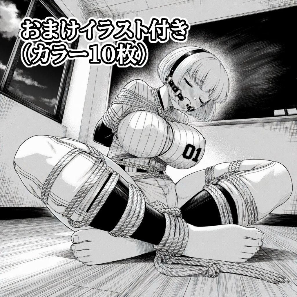 汗だくユニフォーム拘束 〜野球女子の縛り〜【猿轡】 - サンプル画像 2