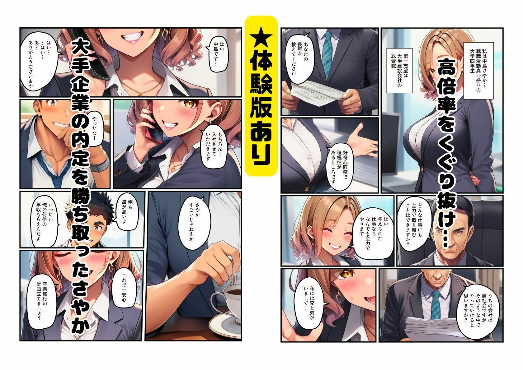 【僕の彼女がネトラレた】大手企業に入社したら社長の性欲処理係だった新入社員 - サンプル画像 1