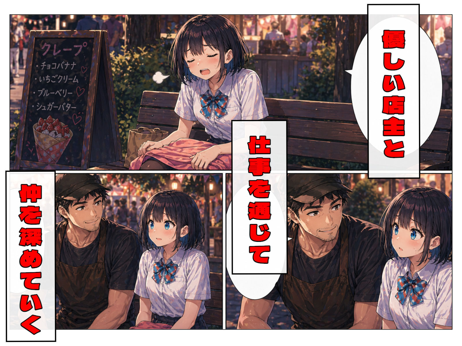 初めてのバイトは、優しすぎる店主と - サンプル画像 3