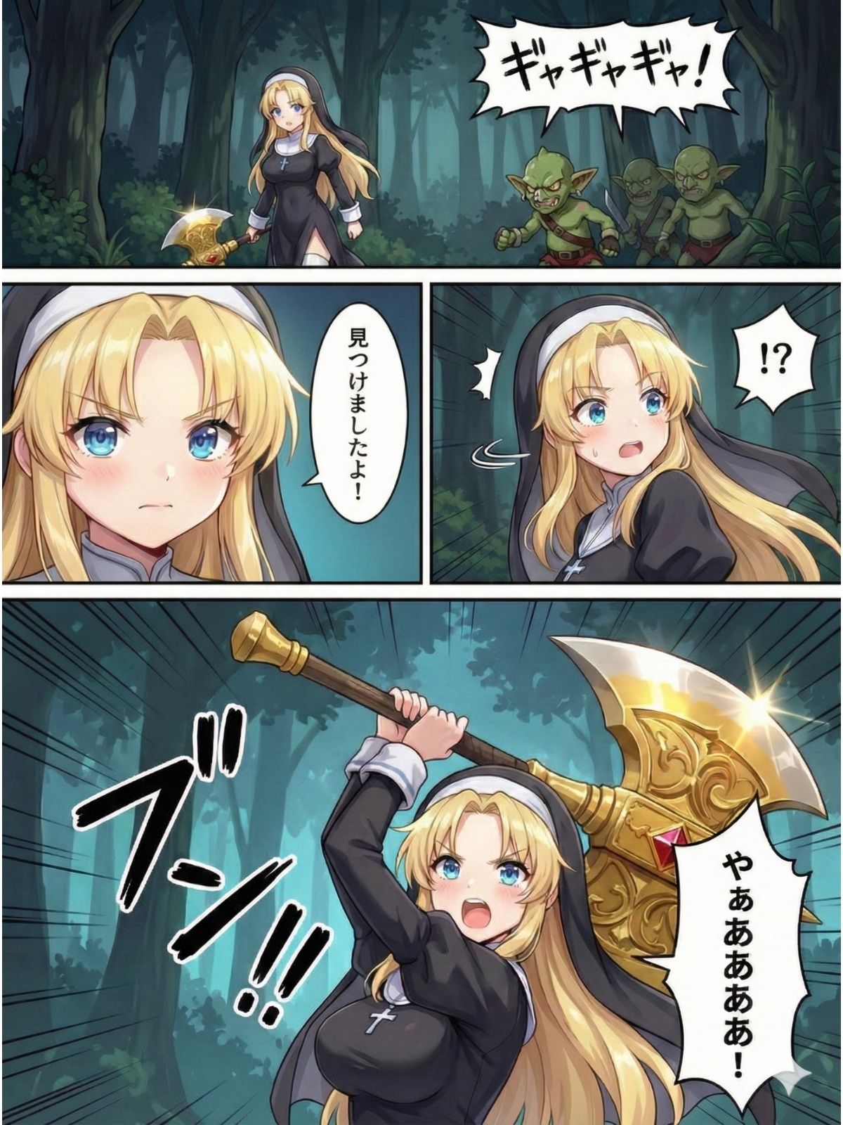 異世界で純粋金髪むちむちシスターがおちんぽをしごいてくれて好き放題中出しさせてくれる濃厚甘やかし射精♪ - サンプル画像 2