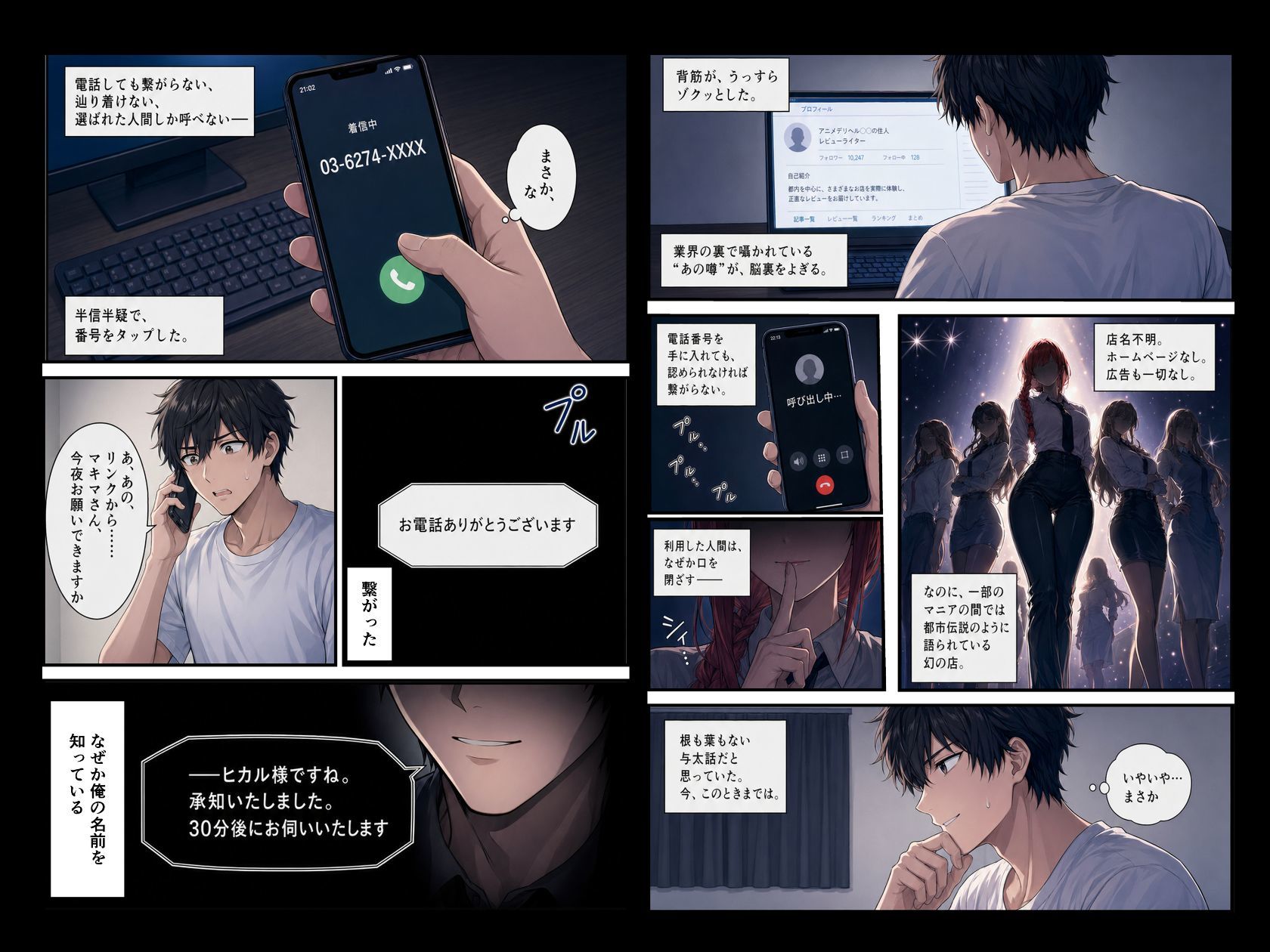アニメデリヘル マキ◯編 〜赤髪ロングのS系お姉さんデリヘル嬢と朝まで生セックス〜 - サンプル画像 3