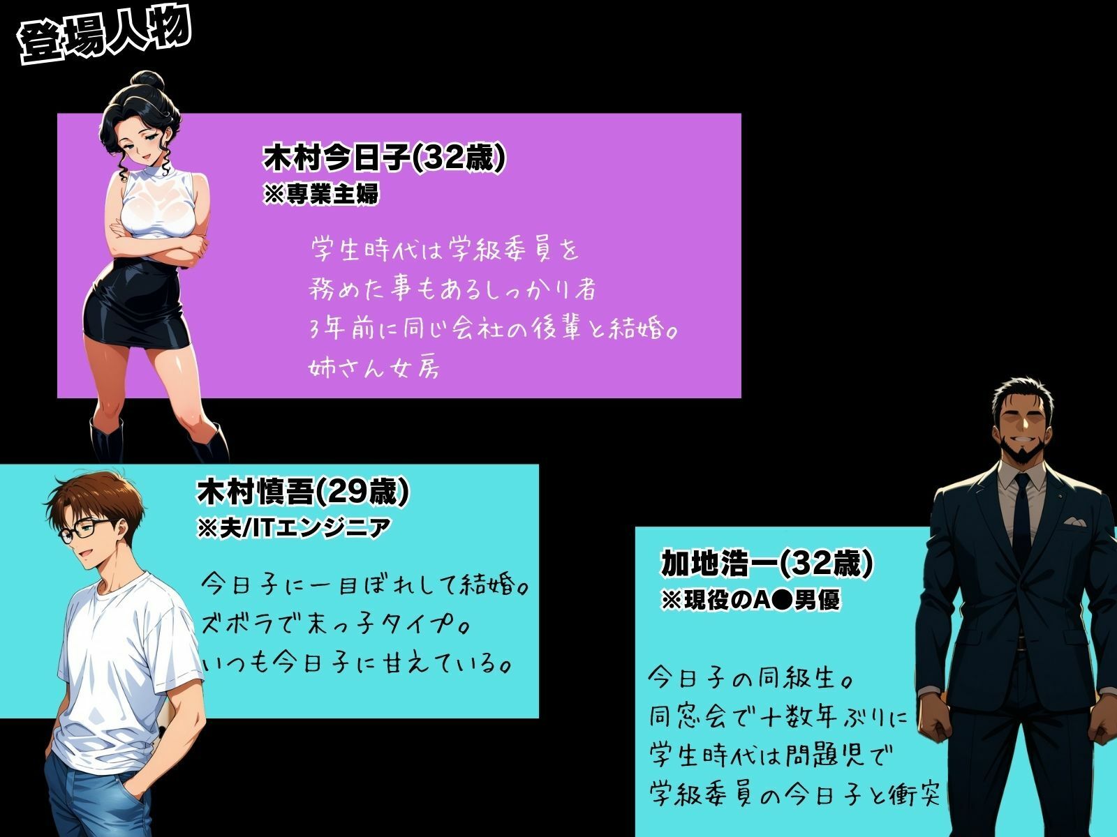 ねとられ同窓会（後編）〜現役A●男優の標的は熟れた人妻の肉体〜 - サンプル画像 1