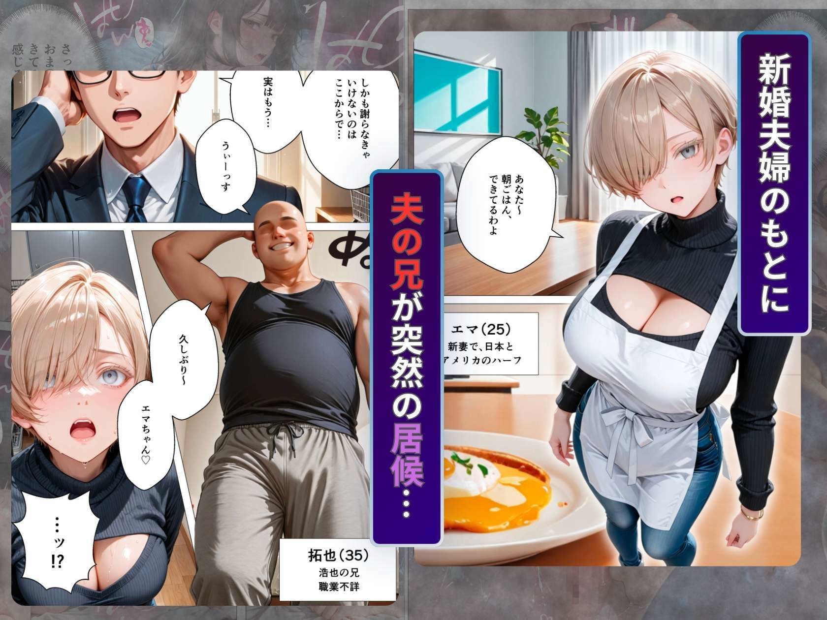 キモ義兄と強●同居〜初めてのデカチンで汗だく本気セックス、乳首ビンビン放尿アクメに堕ちた新妻〜 - サンプル画像 1