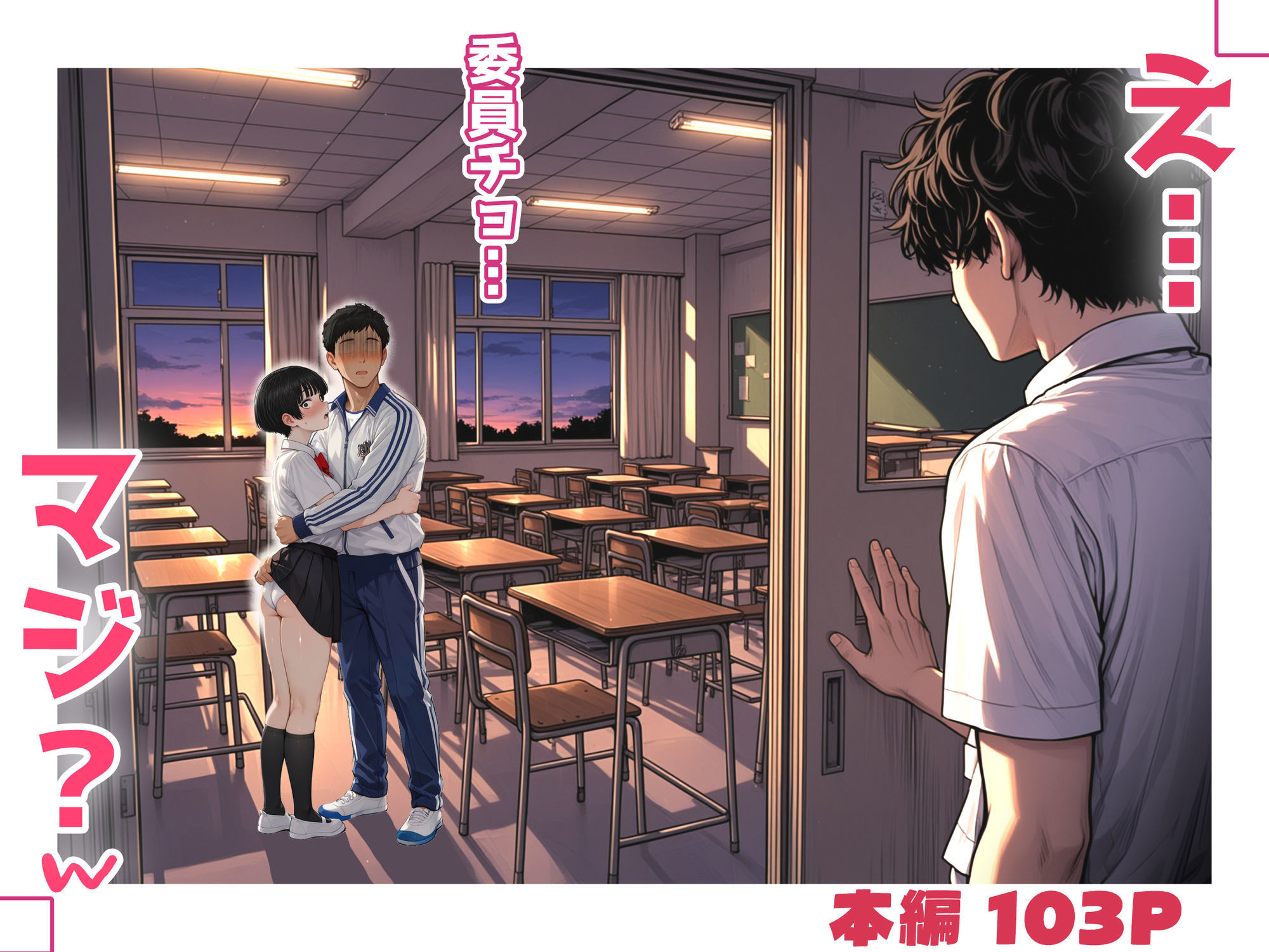 真面目でうるさい委員チョ〜の弱みを握ったヤリチンが1カ月限定恋人ごっこでHまでもっていく話 - サンプル画像 1