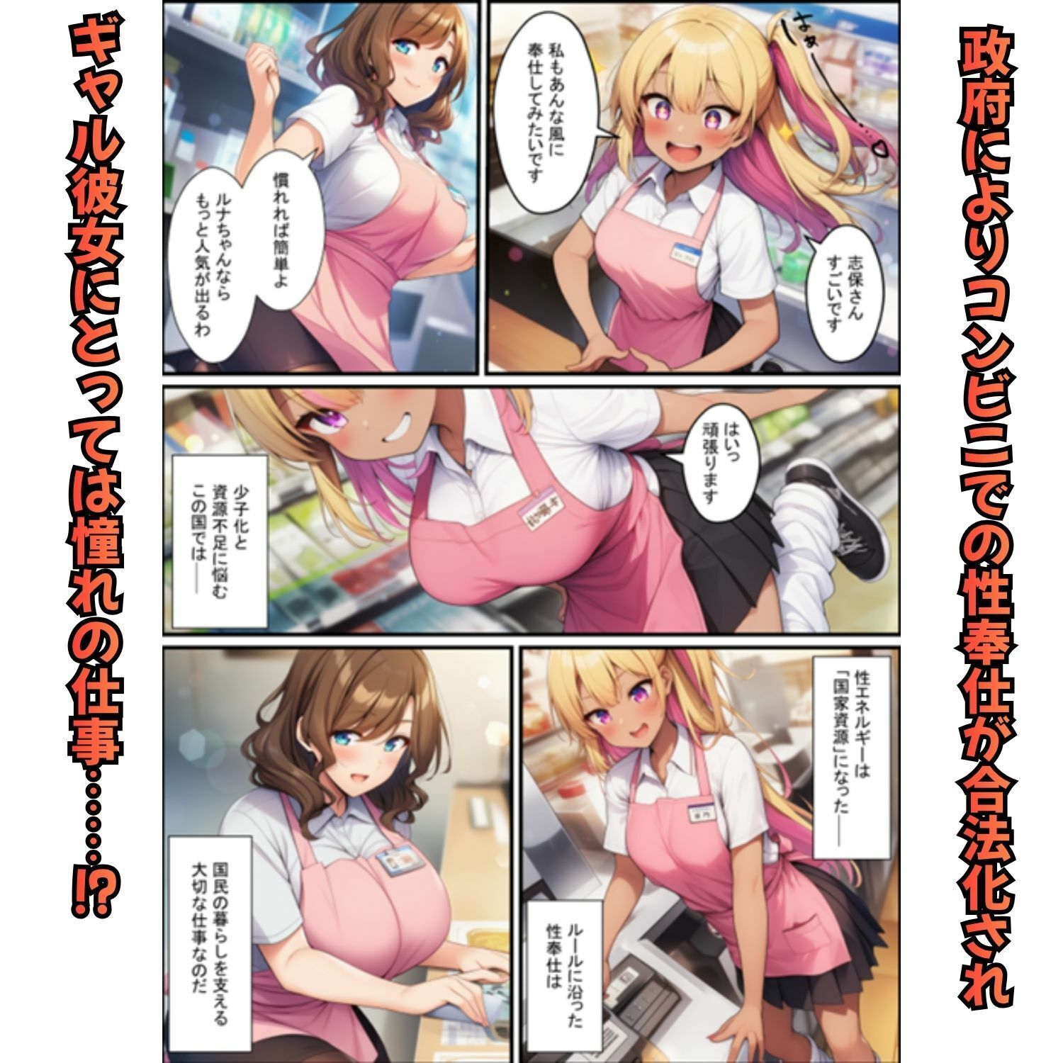 コンビニ寝取られギャル彼女  勤務中に客が僕の目の前で恋人に中出し - サンプル画像 3