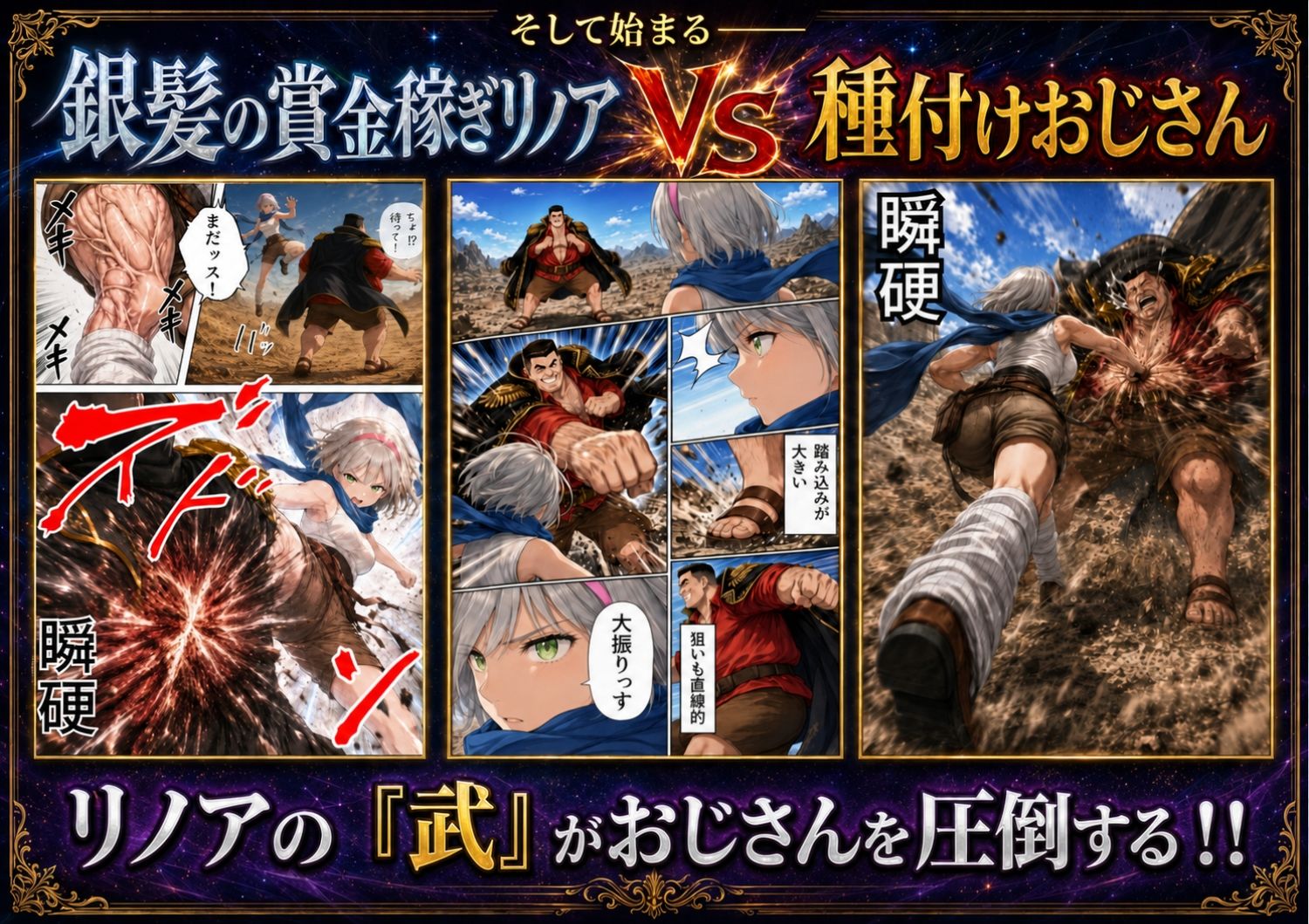 【銀髪の賞金稼ぎ編】追放された種付けおじさん、辺境でハーレム悪徳領主になる第2巻 - サンプル画像 4