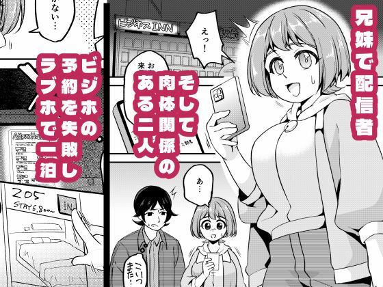 【密着】兄妹配信者なら宿なしでもラブホで一晩しのげる【ローション】 - サンプル画像 1