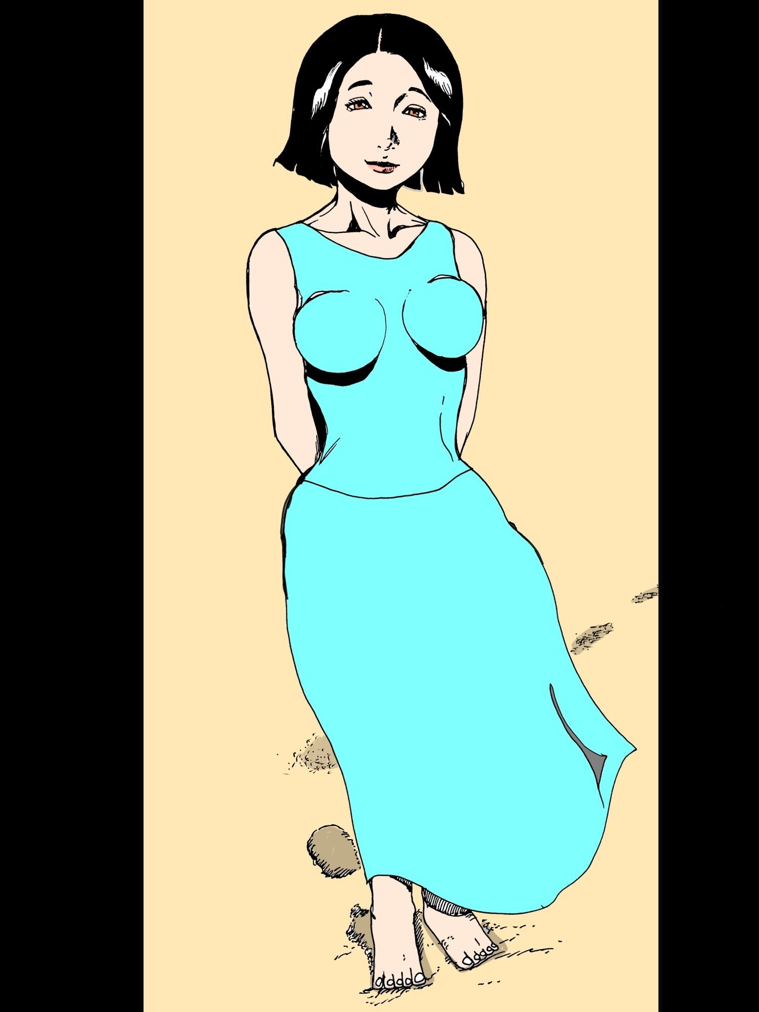 人妻洞窟の中で - サンプル画像 1