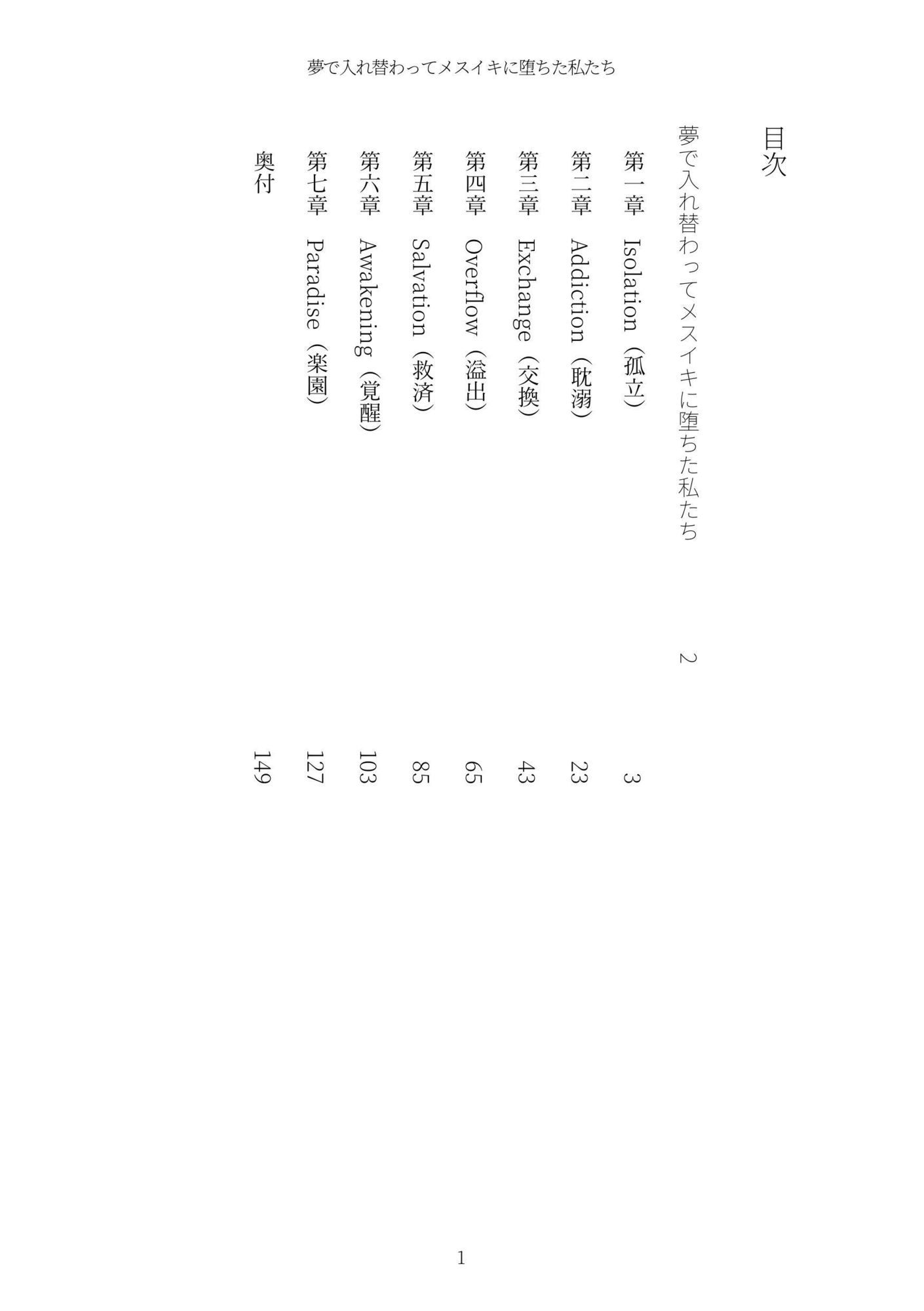 《TS百合譚》夢で入れ替わってメスイキに堕ちた私たち - サンプル画像 1