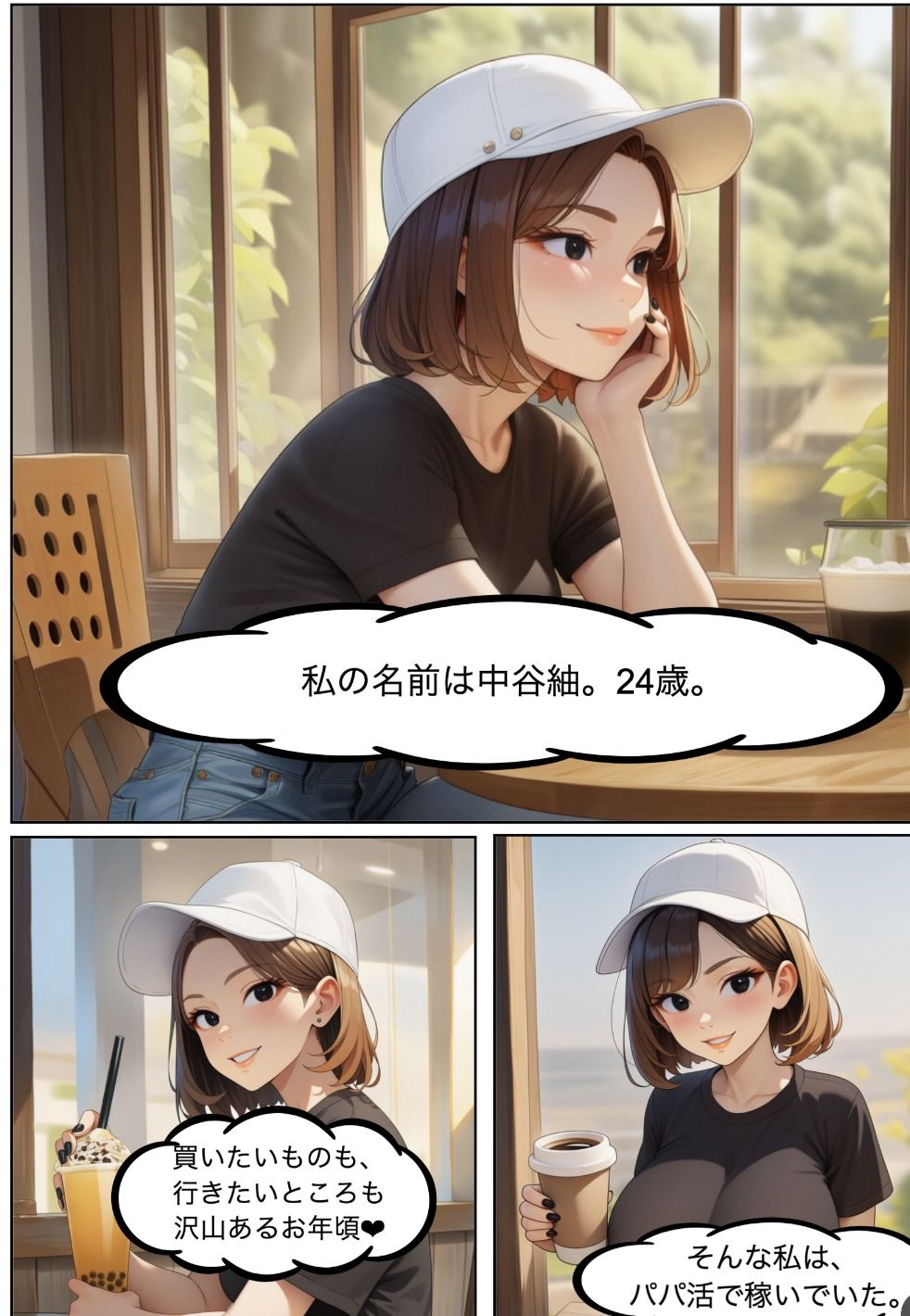 パパ活女子・中谷紬（24）がキモおじのデカチンに沼るまでの話。 - サンプル画像 1