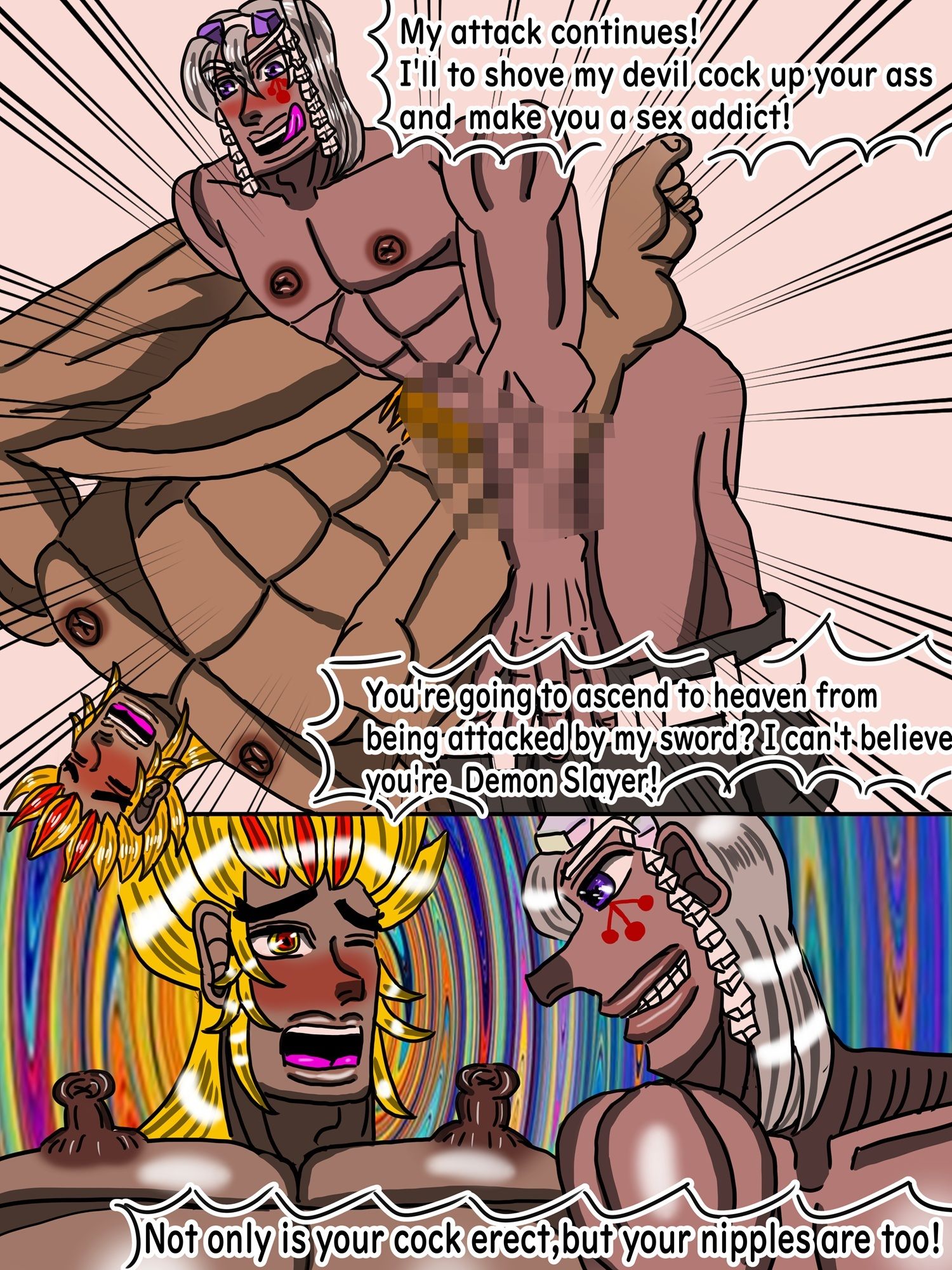 Flame Swordsman and Ninja Indulge in Pleasure  in the Red-Light District - サンプル画像 7