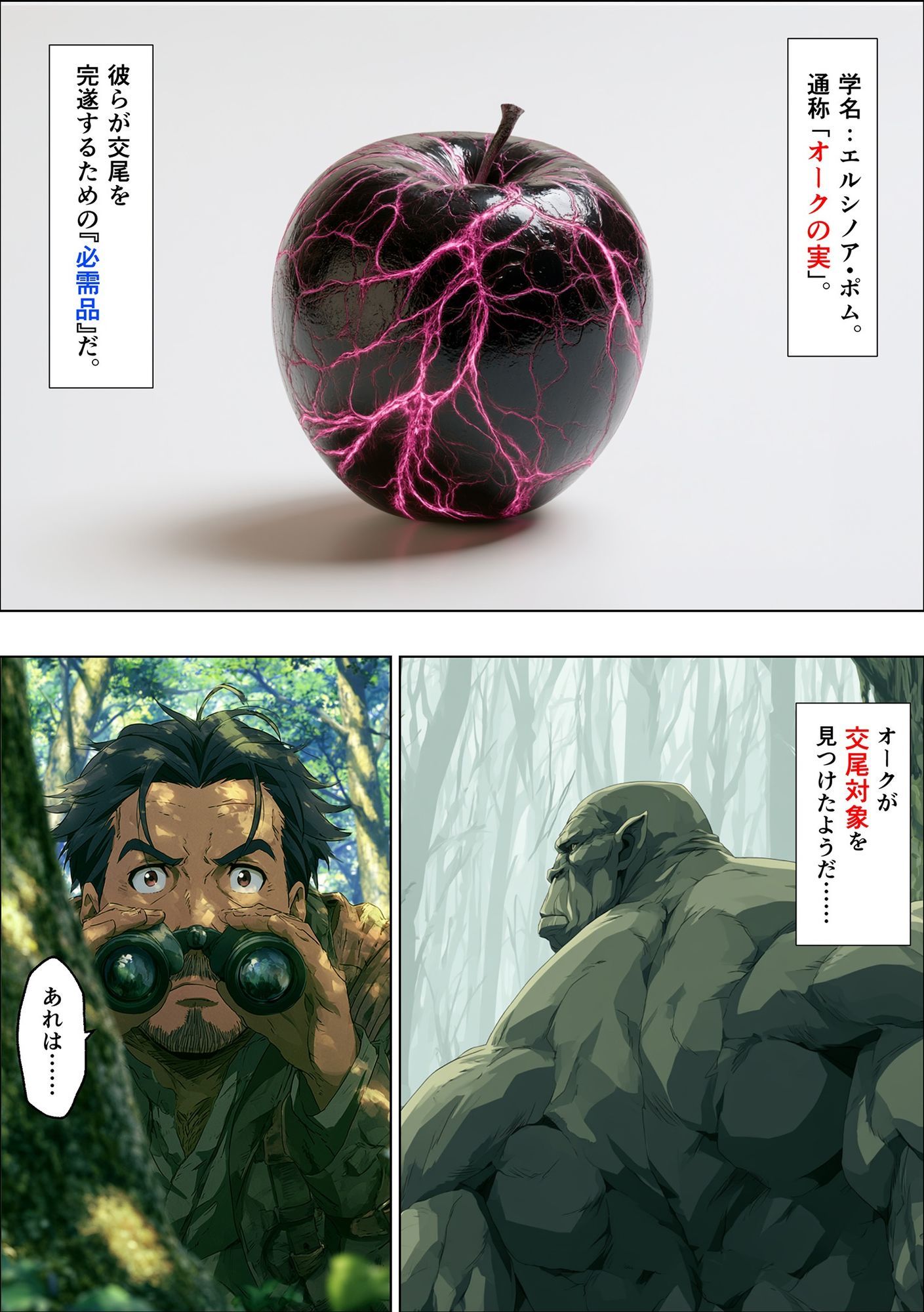 オークの種付け調査記録 〜エルフを妊娠させるまで〜 - サンプル画像 4