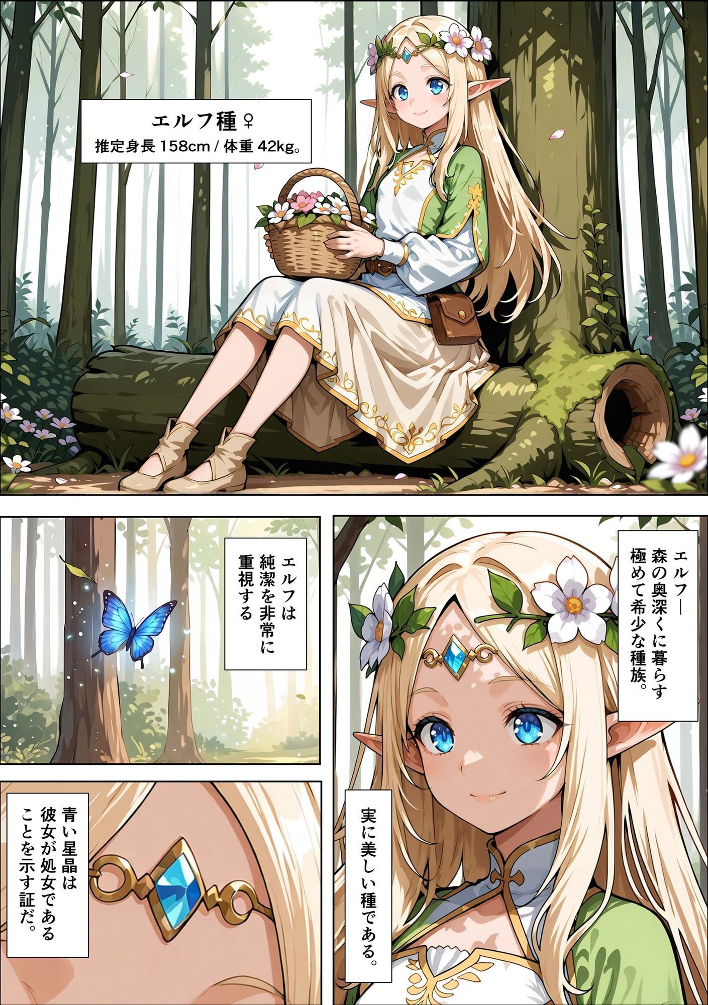 オークの種付け調査記録 〜エルフを妊娠させるまで〜 - サンプル画像 5