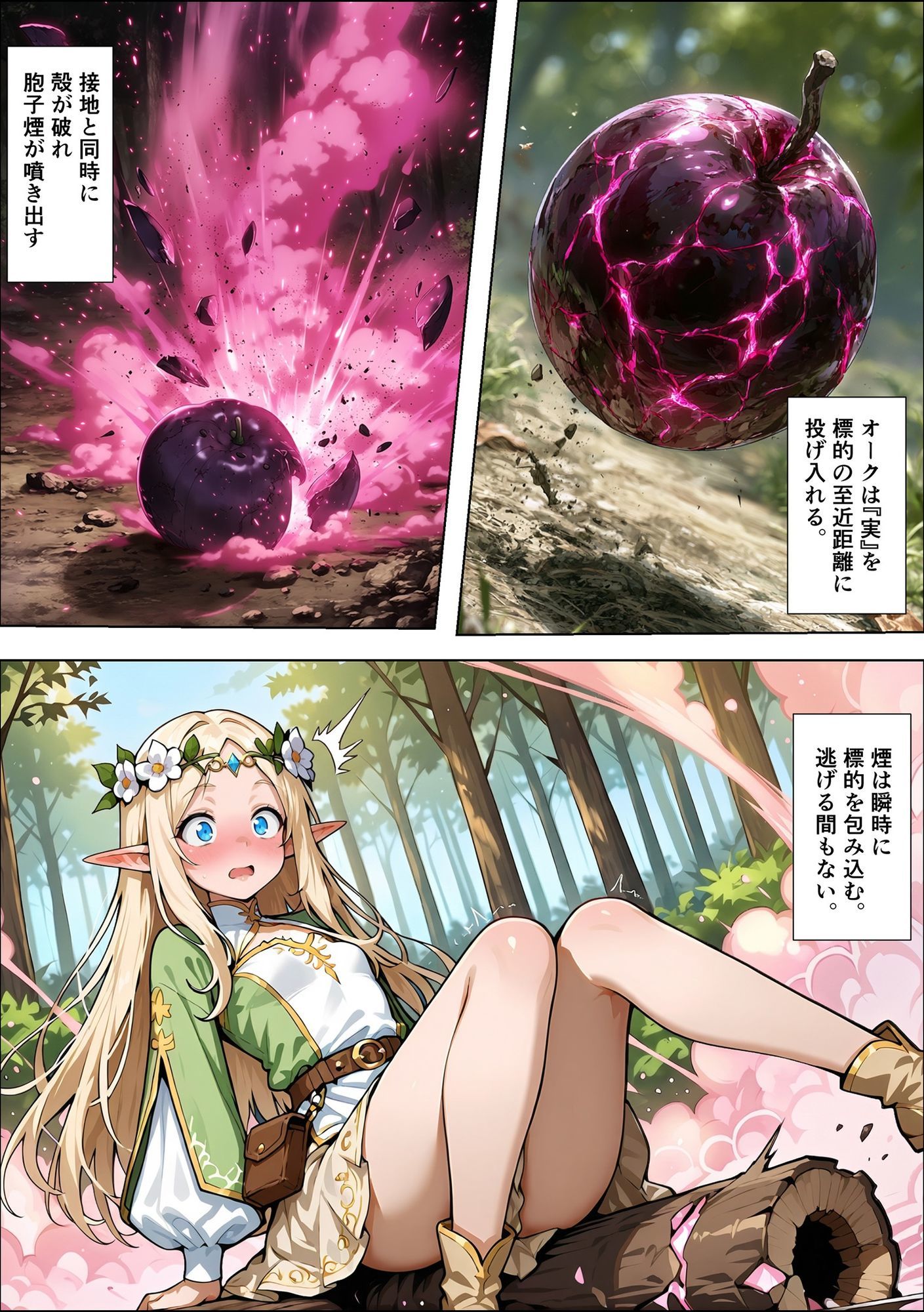 オークの種付け調査記録 〜エルフを妊娠させるまで〜 - サンプル画像 8