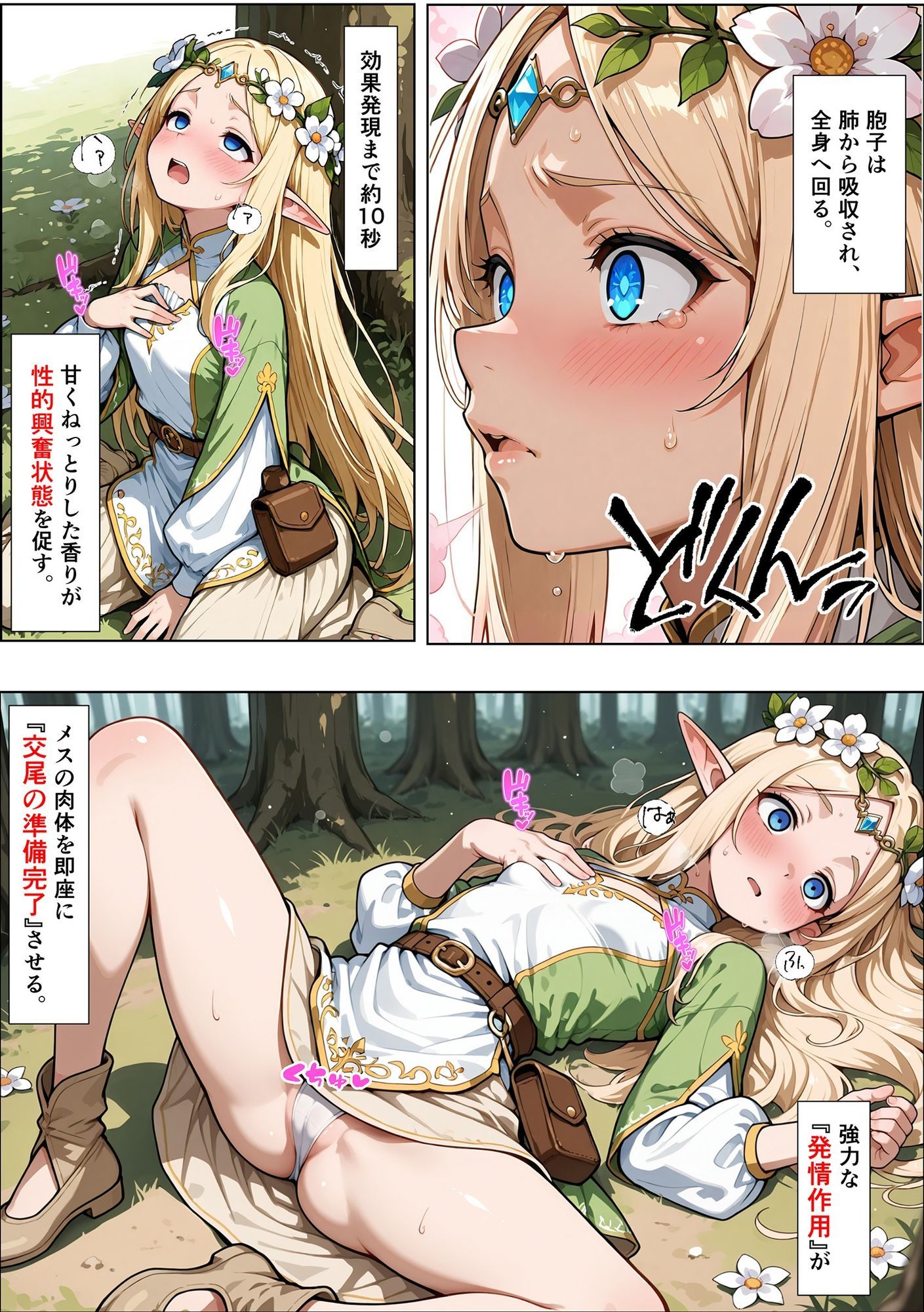 オークの種付け調査記録 〜エルフを妊娠させるまで〜 - サンプル画像 9