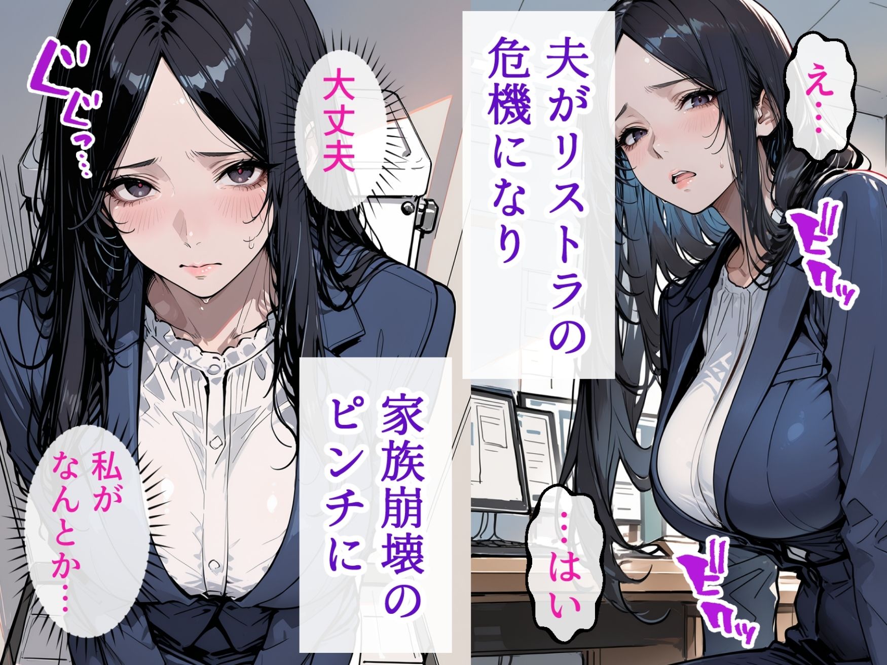 社内パパ活アプリ  夫の給料を守るために始めたのに…排卵日に上司の精液を欲しがる妻 - サンプル画像 2