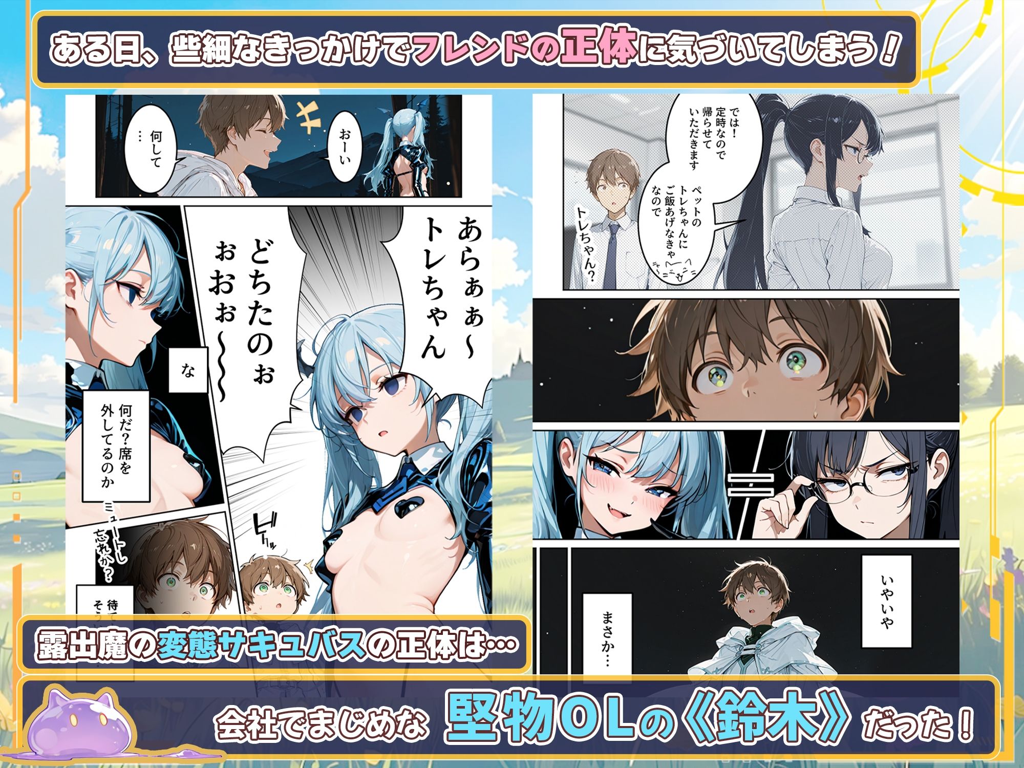 ネトゲでパーティー組んでたエロいフレンドの正体が会社の同僚だった件 - サンプル画像 4