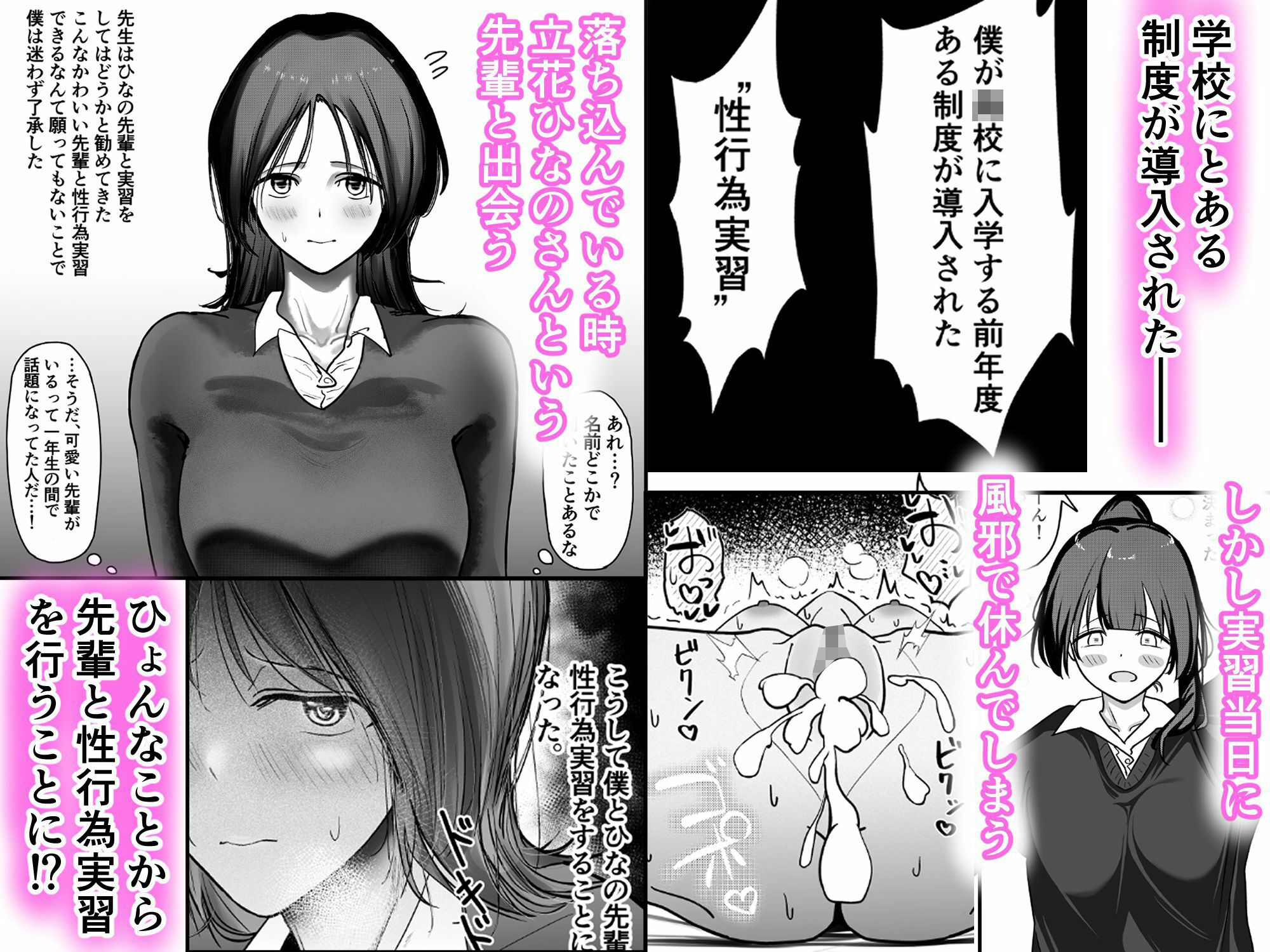 最初は緊張で話もできなかった先輩が童貞君の中出しを許しちゃう話 - サンプル画像 1