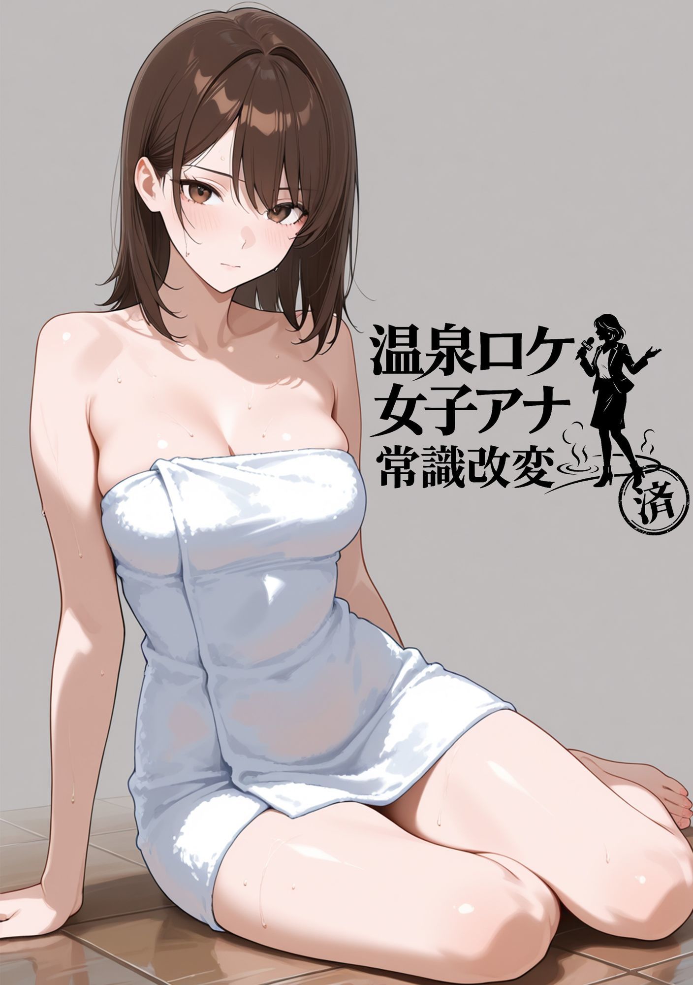 温泉ロケ、女子アナ、常識改変済。〜汗だくセックスマッサージ〜 - サンプル画像 1