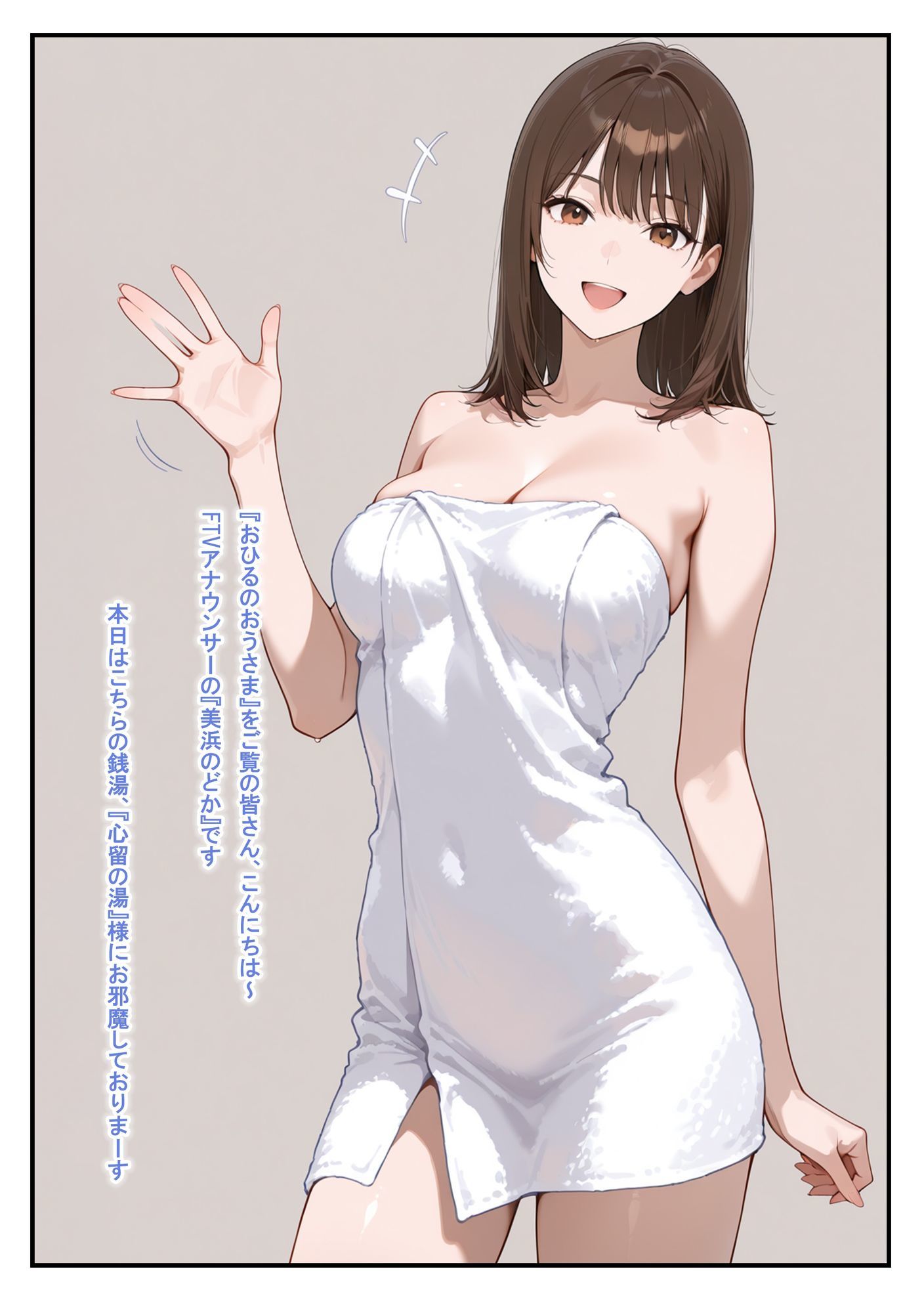 温泉ロケ、女子アナ、常識改変済。〜汗だくセックスマッサージ〜 - サンプル画像 9