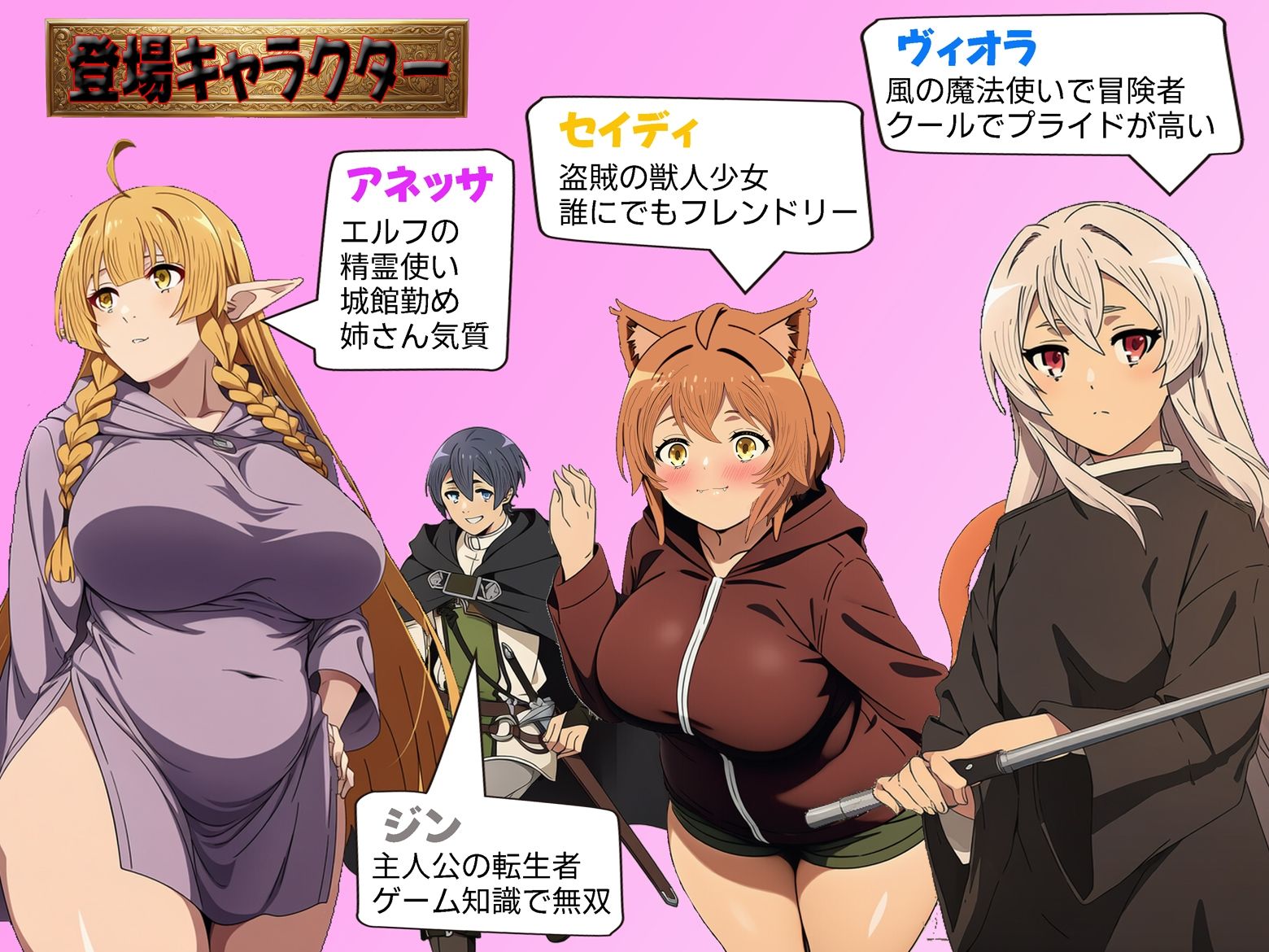 巨根NTR！！  RPGのモブに転生したけどデカチンになったらヒロイン全員発情！ - サンプル画像 1