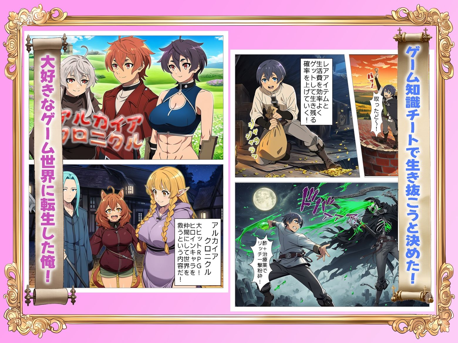 巨根NTR！！  RPGのモブに転生したけどデカチンになったらヒロイン全員発情！ - サンプル画像 2