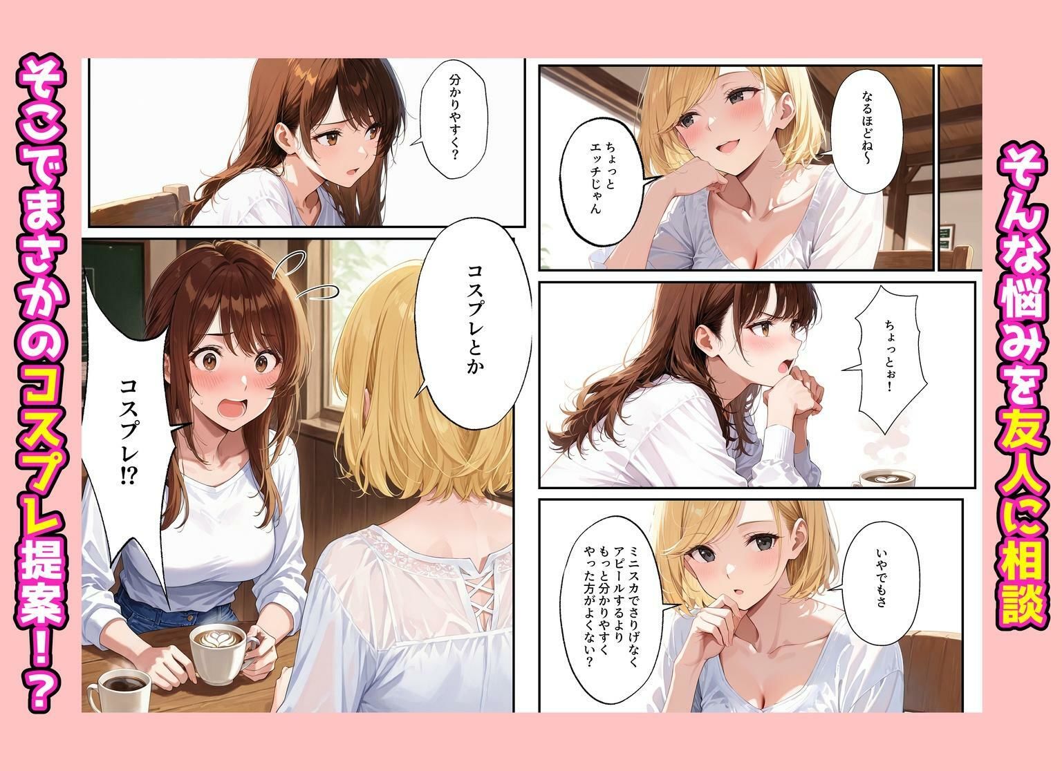 夫を制服で誘惑して、ラブラブなエッチした話 - サンプル画像 4