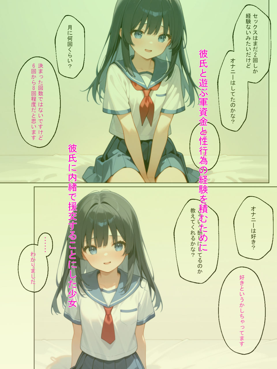 彼氏に内緒で援交した少女に中出しセックスを教えてみた！ - サンプル画像 4