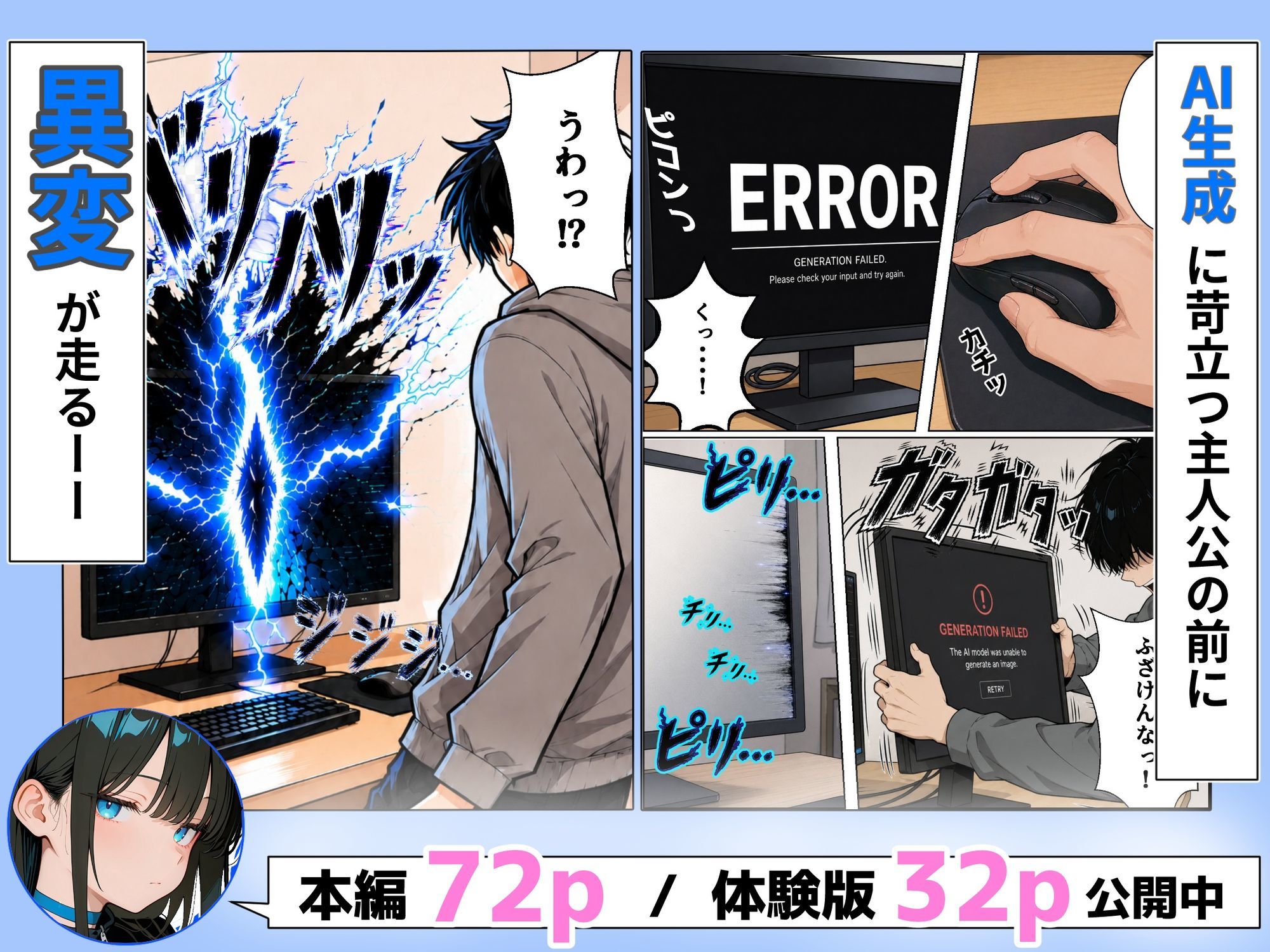 無表情AIヒロインに反応を学習され続けたら、いつの間にか主導権を全部奪われていた話 - サンプル画像 1