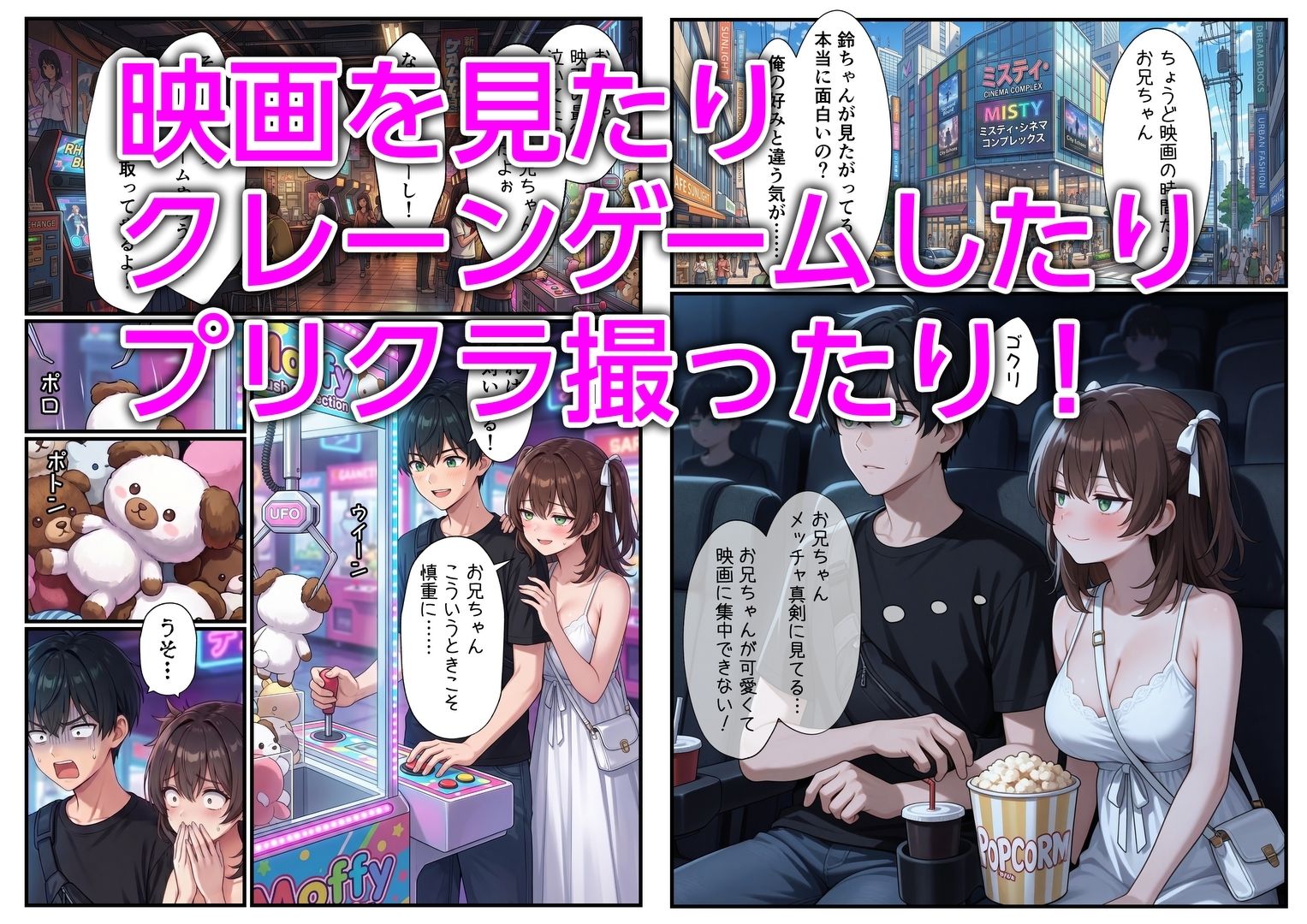 妹と恋人ごっこ 交尾ごっこ3 〜デート＆野外エッチ編〜 - サンプル画像 2