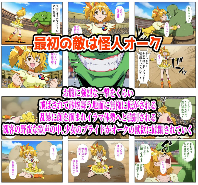 闘技場パイン敗北 - サンプル画像 1