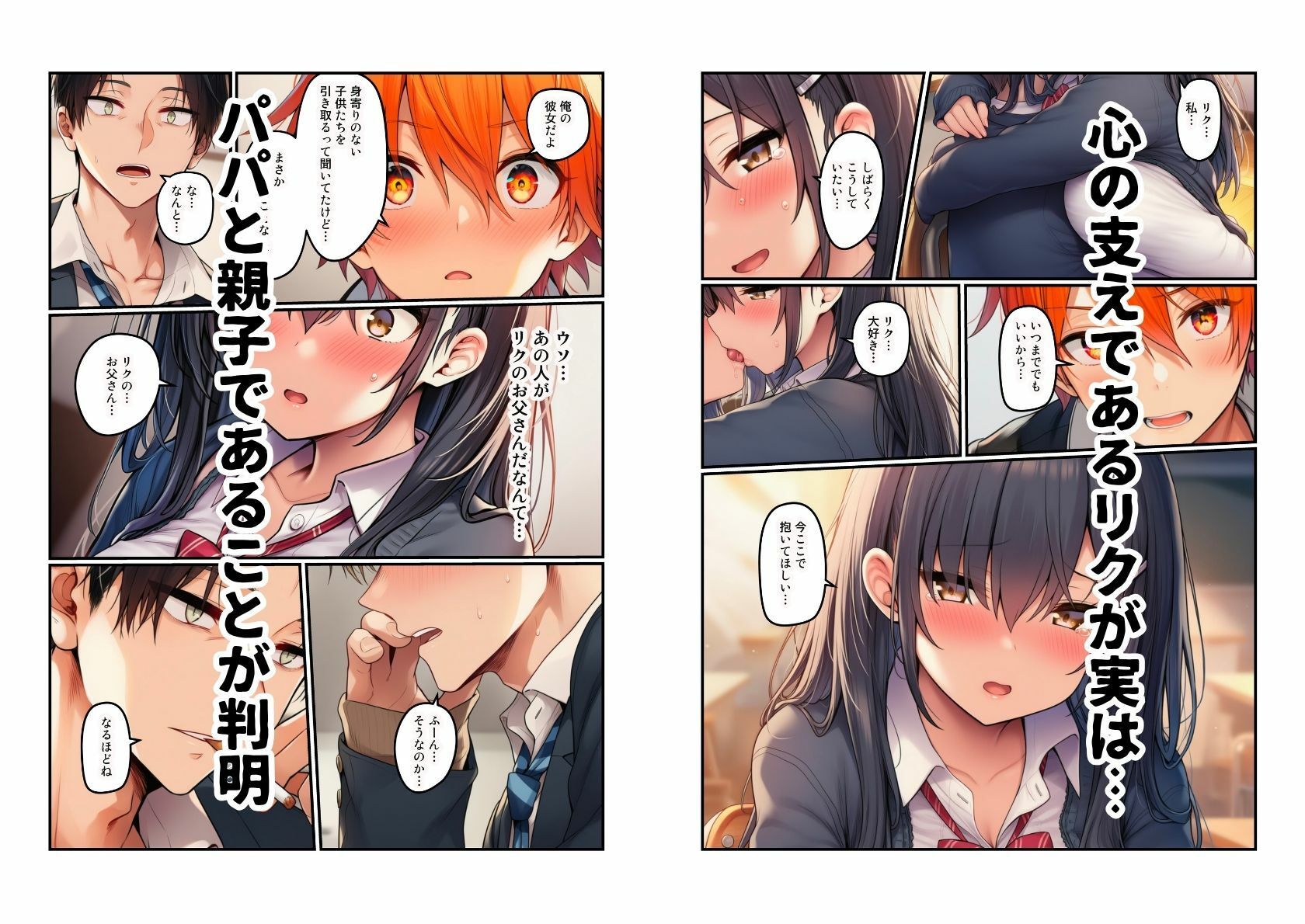 【生活困窮JKが姉妹丼】パパ活相手は彼のパパ - サンプル画像 9