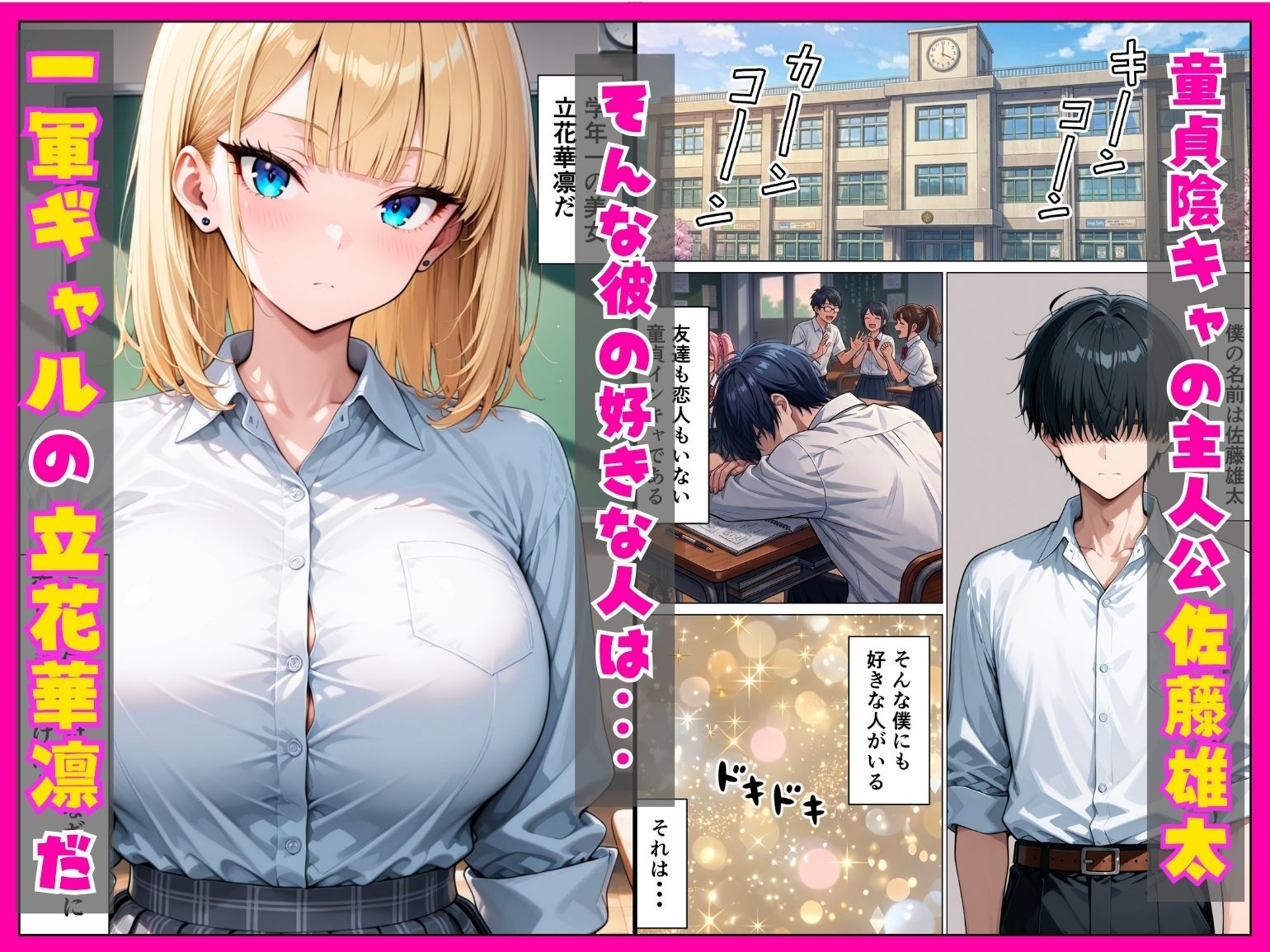 童貞陰キャの僕が一軍ギャルと甘々中出しセックスした話 - サンプル画像 1