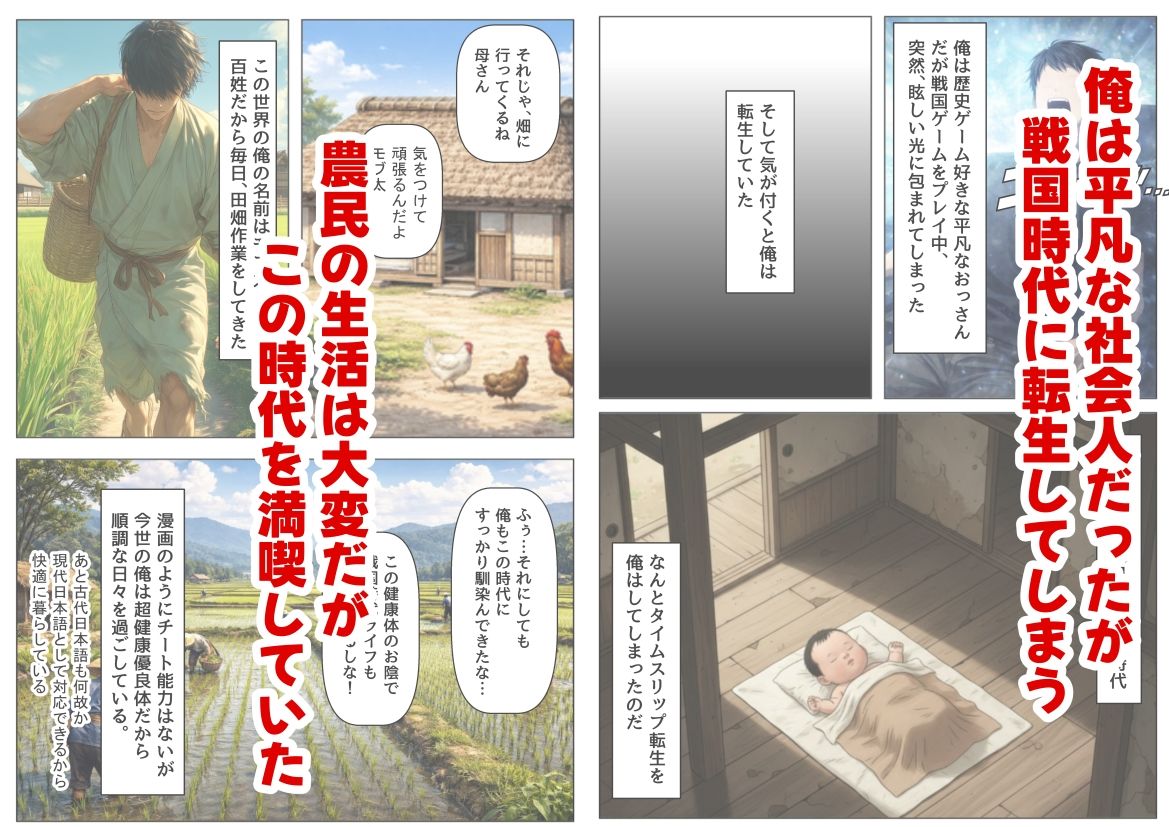 戦国時代の農村に俺が転生したら、神事が乱交だった件 - サンプル画像 1