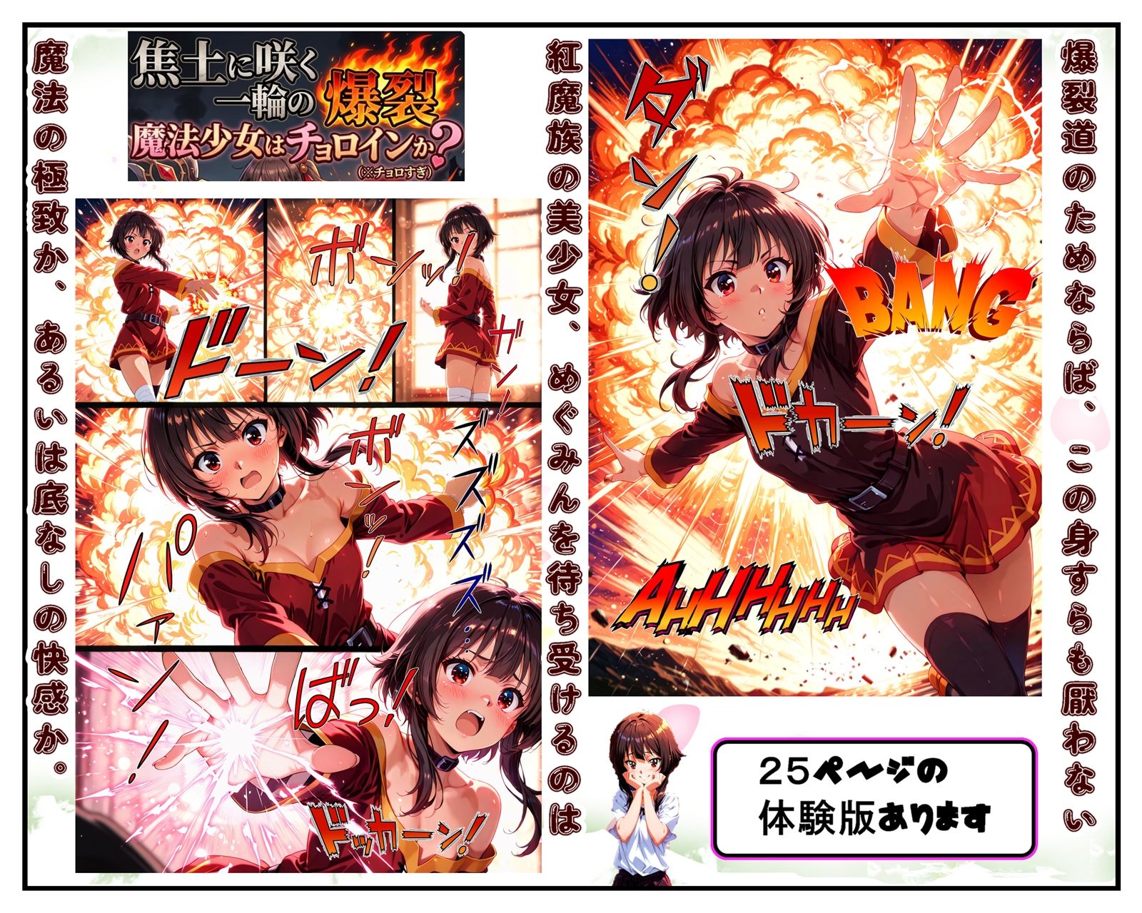 焦土に咲く一輪の爆裂、魔法少女はチョロインか？ - サンプル画像 2