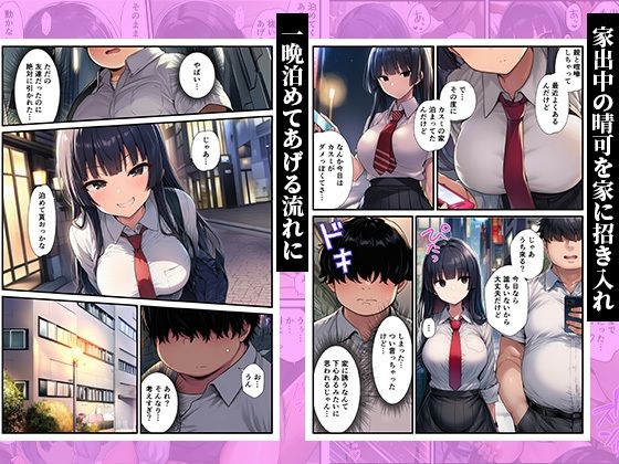 家出した同級生を泊めたら童貞卒業した話〜クールな女子校生が俺のチンポに堕ちるまで〜 - サンプル画像 2
