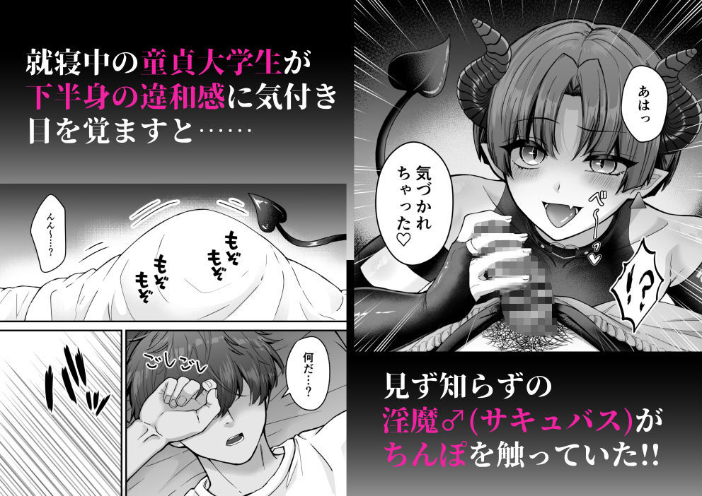 カントボーイメス○キ淫魔♂童貞の極太チンポで分からせ！！ - サンプル画像 1