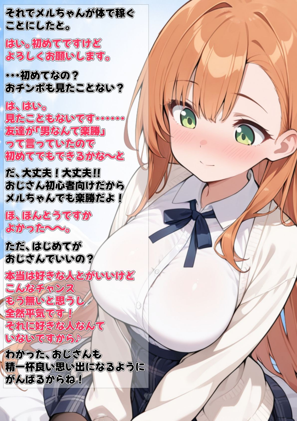 おじさんを満足させたら賞金300万！！〜ドスケベおじさんVS素人娘  心も体も繋がりすぎるラブラブclimaxセックス〜 メル編 - サンプル画像 3