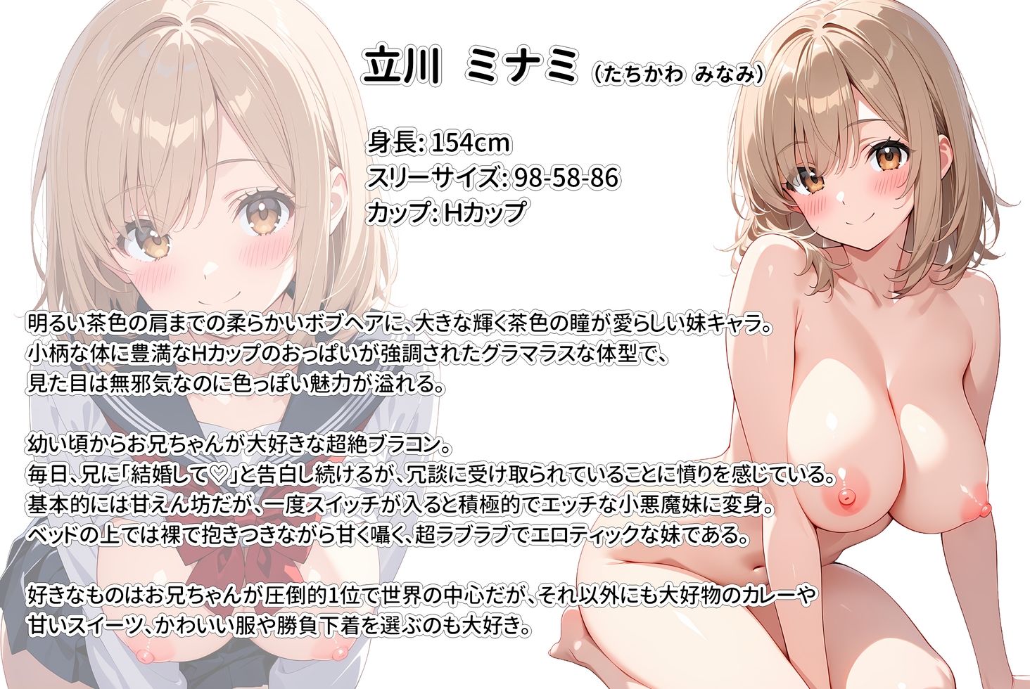 間違って媚薬を飲んで発情しちゃった爆乳妹が大好きな兄に中出しおねだりしてきた！ - サンプル画像 10