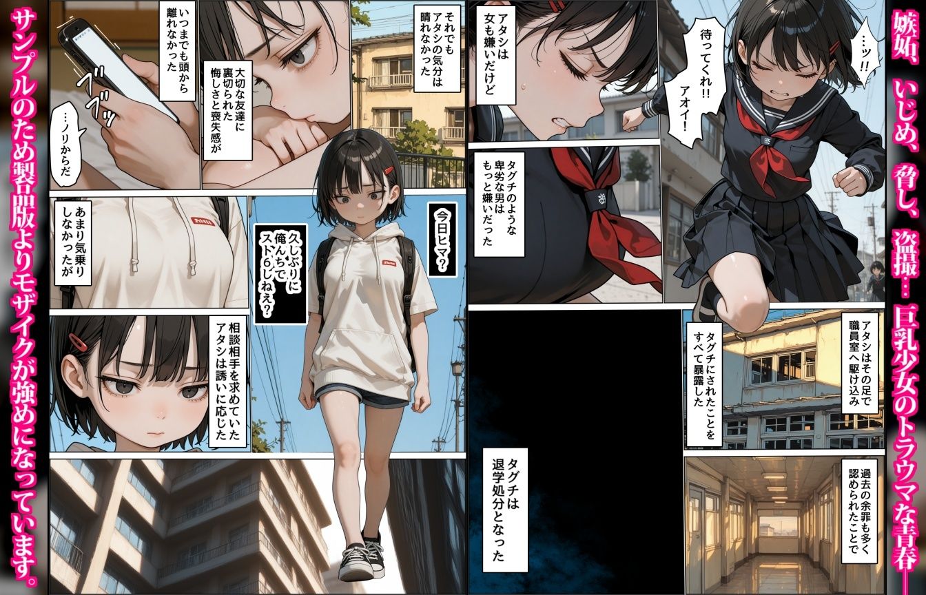 女嫌いのアオイちゃん〜男友達の裏切りで恐い人たちに輪される巨乳少女〜 - サンプル画像 6
