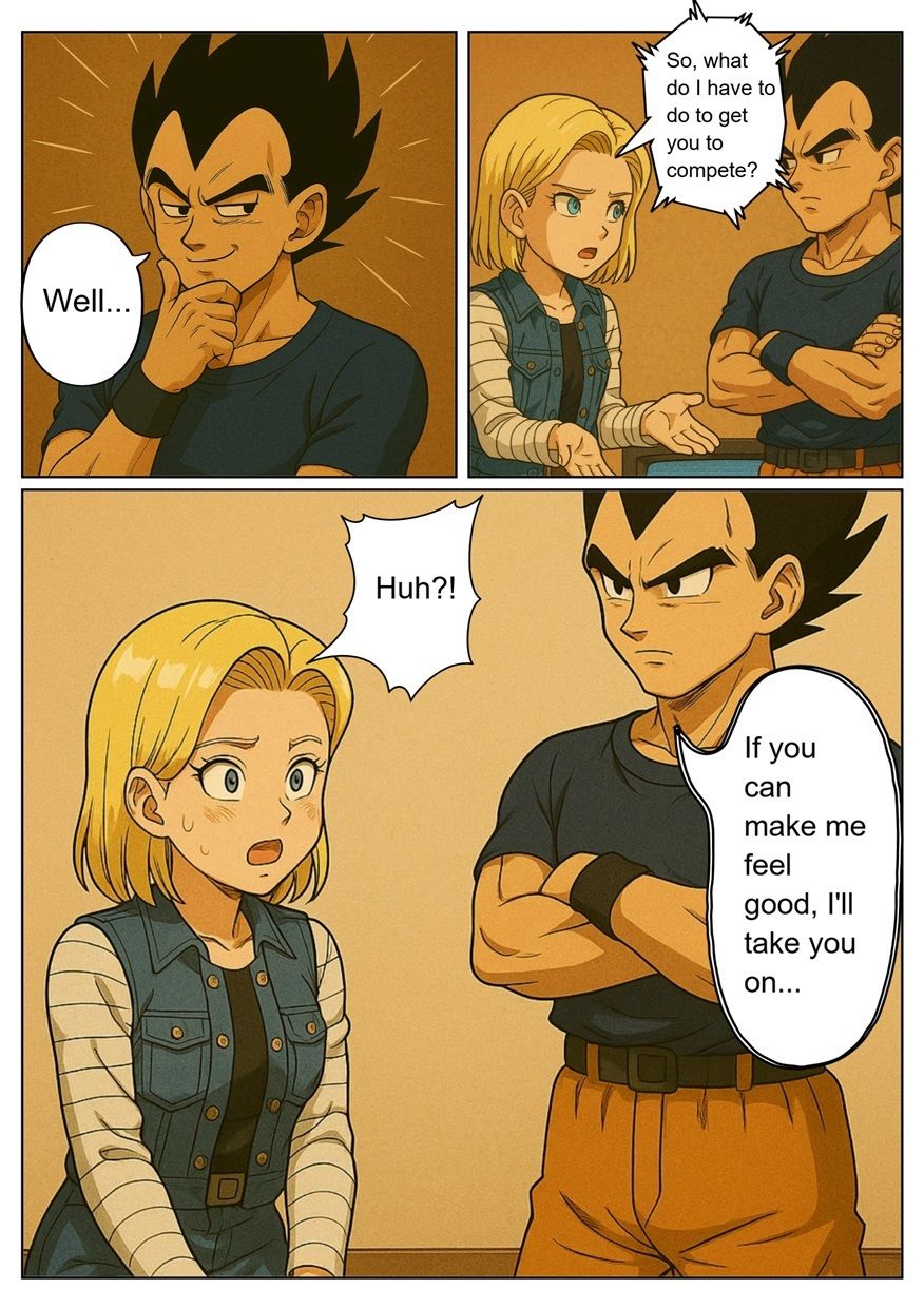 ［English］Android 18 is seduced by a Saiyan during a brief time alone with him while drinking. While Krillin is asleep， she continues to have sex with the Saiyan until morning... - サンプル画像 6