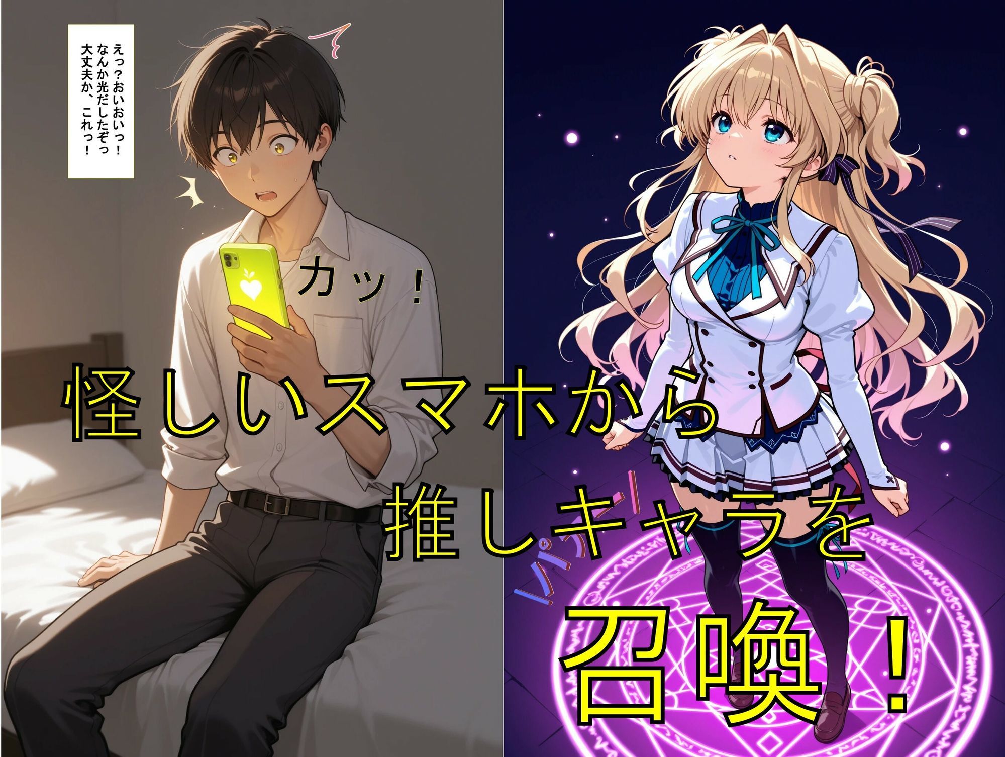 推しキャラ召喚した俺！ ツンデレ？いえいえデレデレ美少女を堪能する 〜瀬〇  愛理〜ver - サンプル画像 1