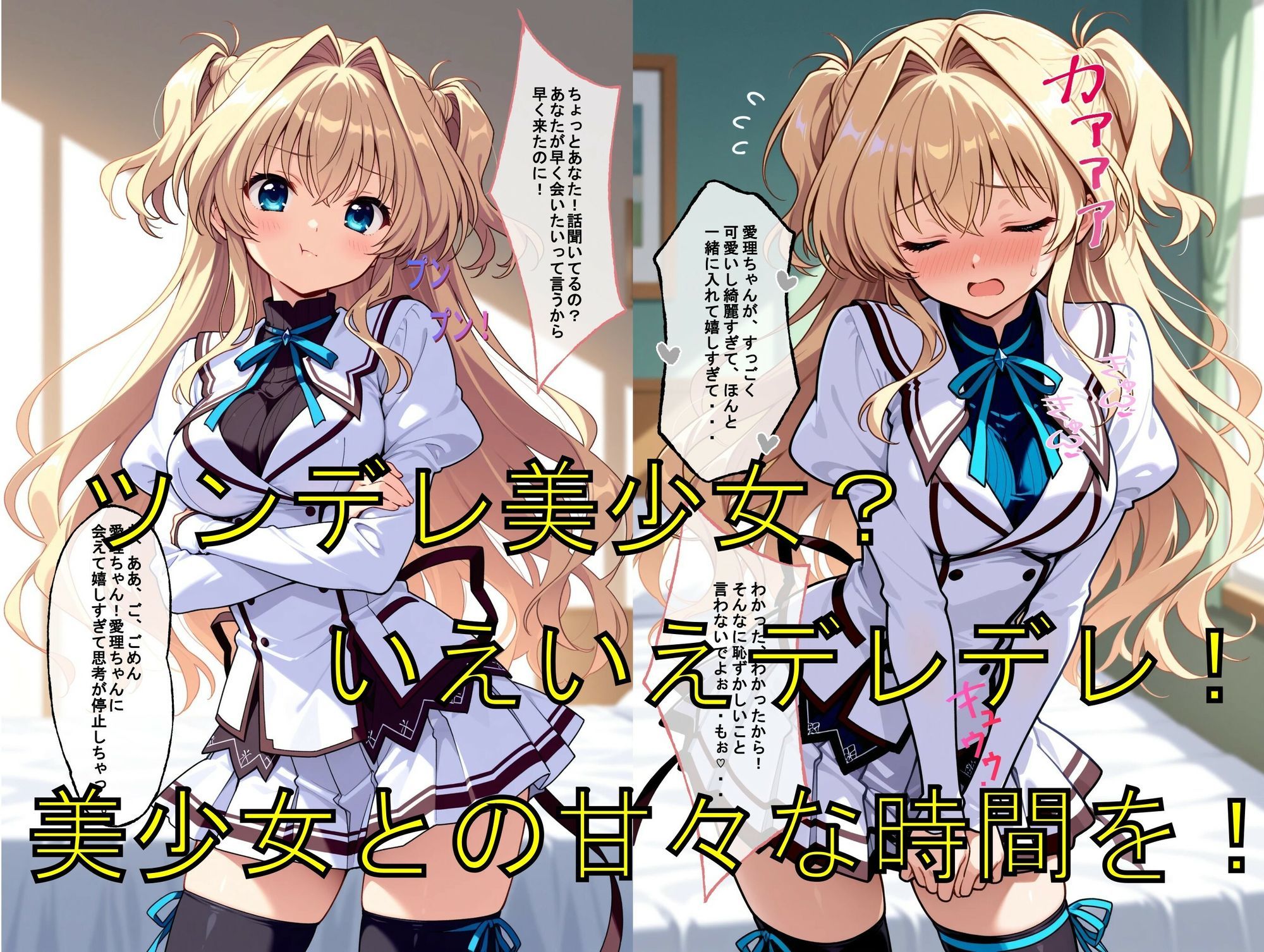 推しキャラ召喚した俺！ ツンデレ？いえいえデレデレ美少女を堪能する 〜瀬〇  愛理〜ver - サンプル画像 2